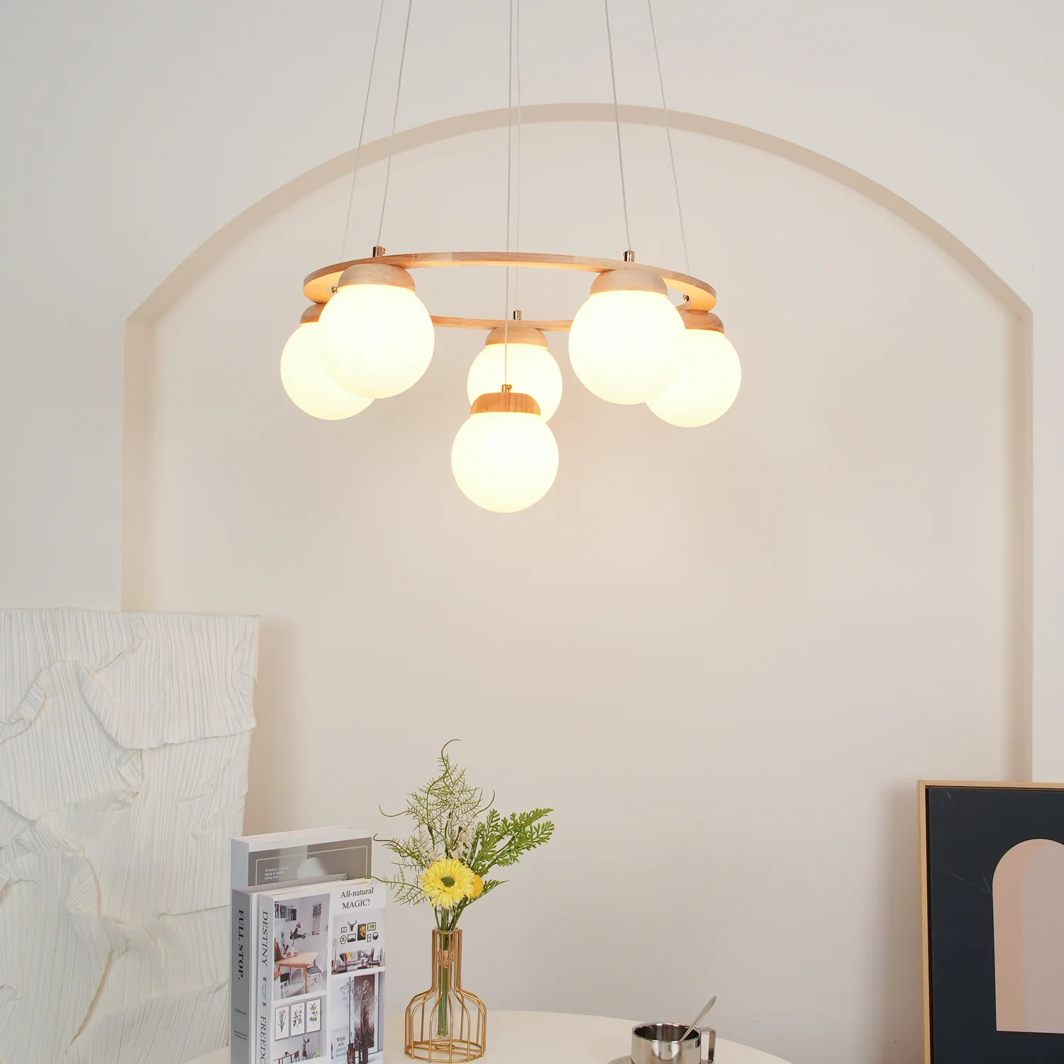 Miira Wood Chandelier - Image 3