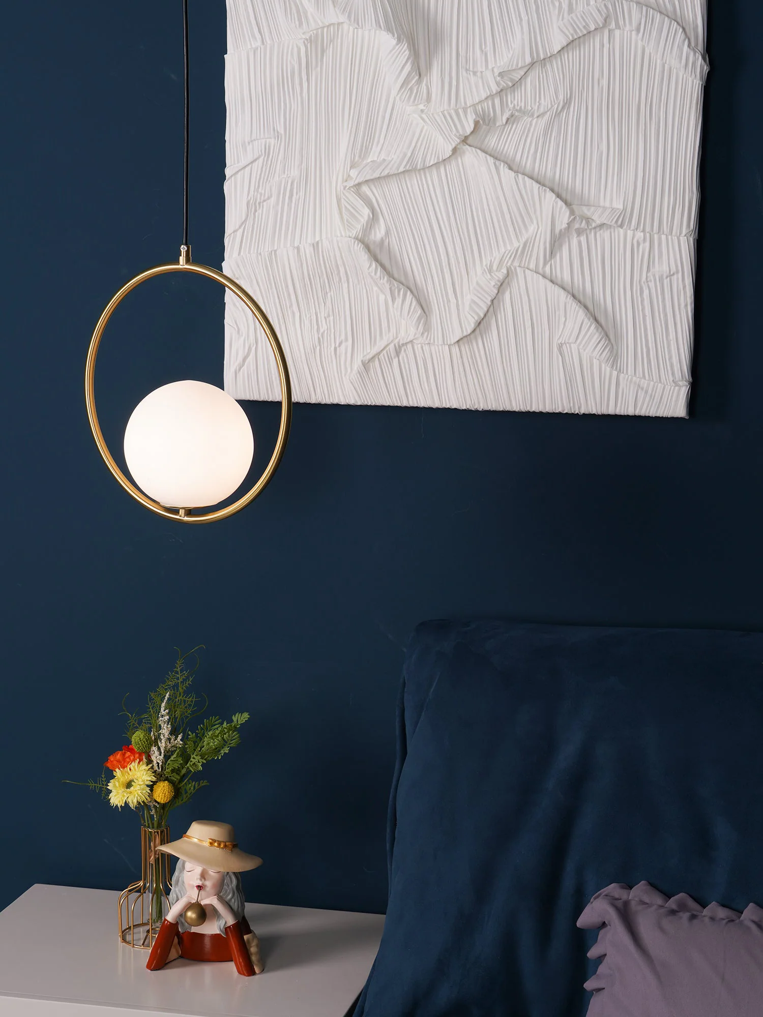Mila Brass Pendant Swag Light - Image 20