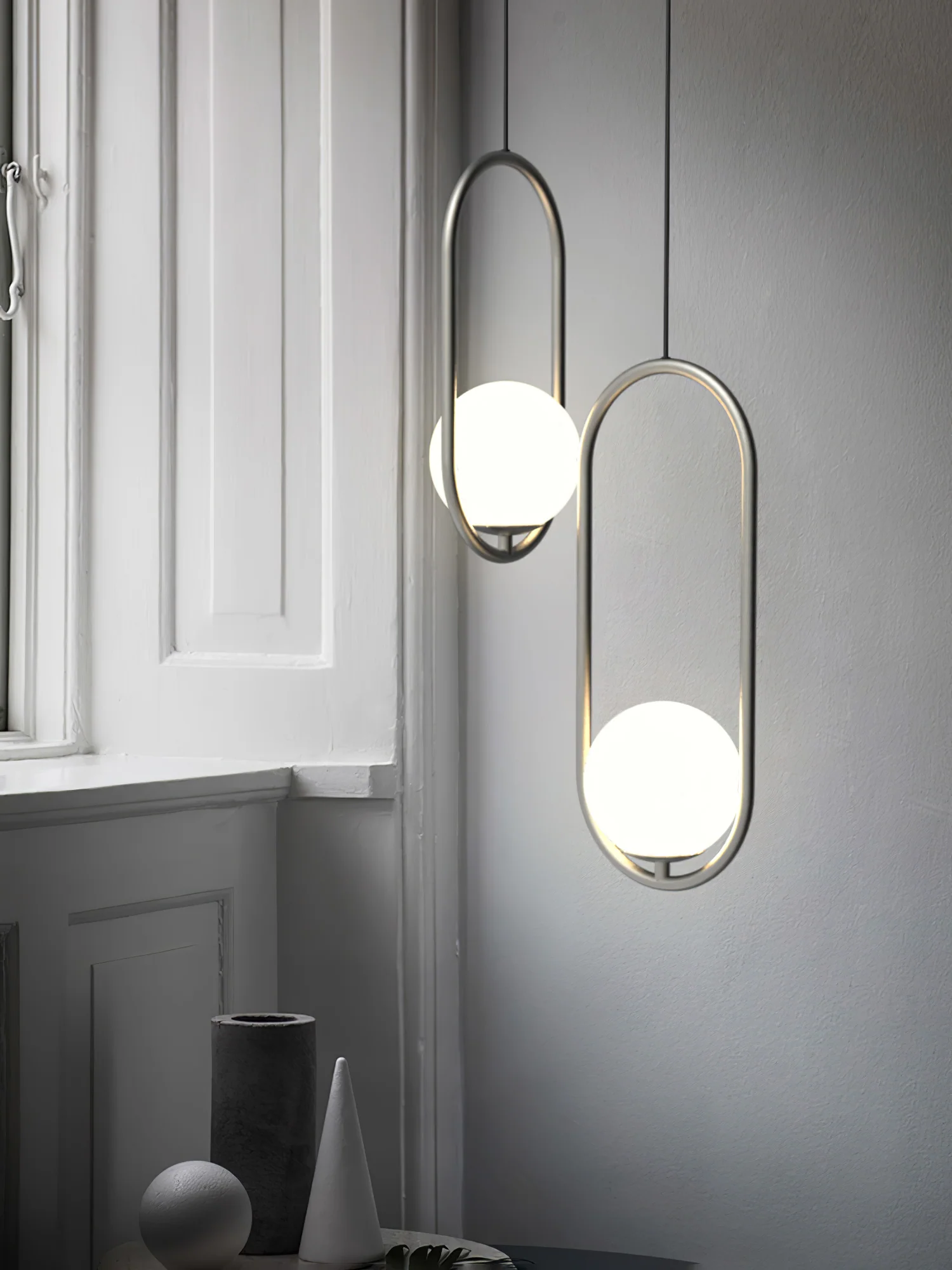 Mila Brass Pendant Swag Light - Image 29