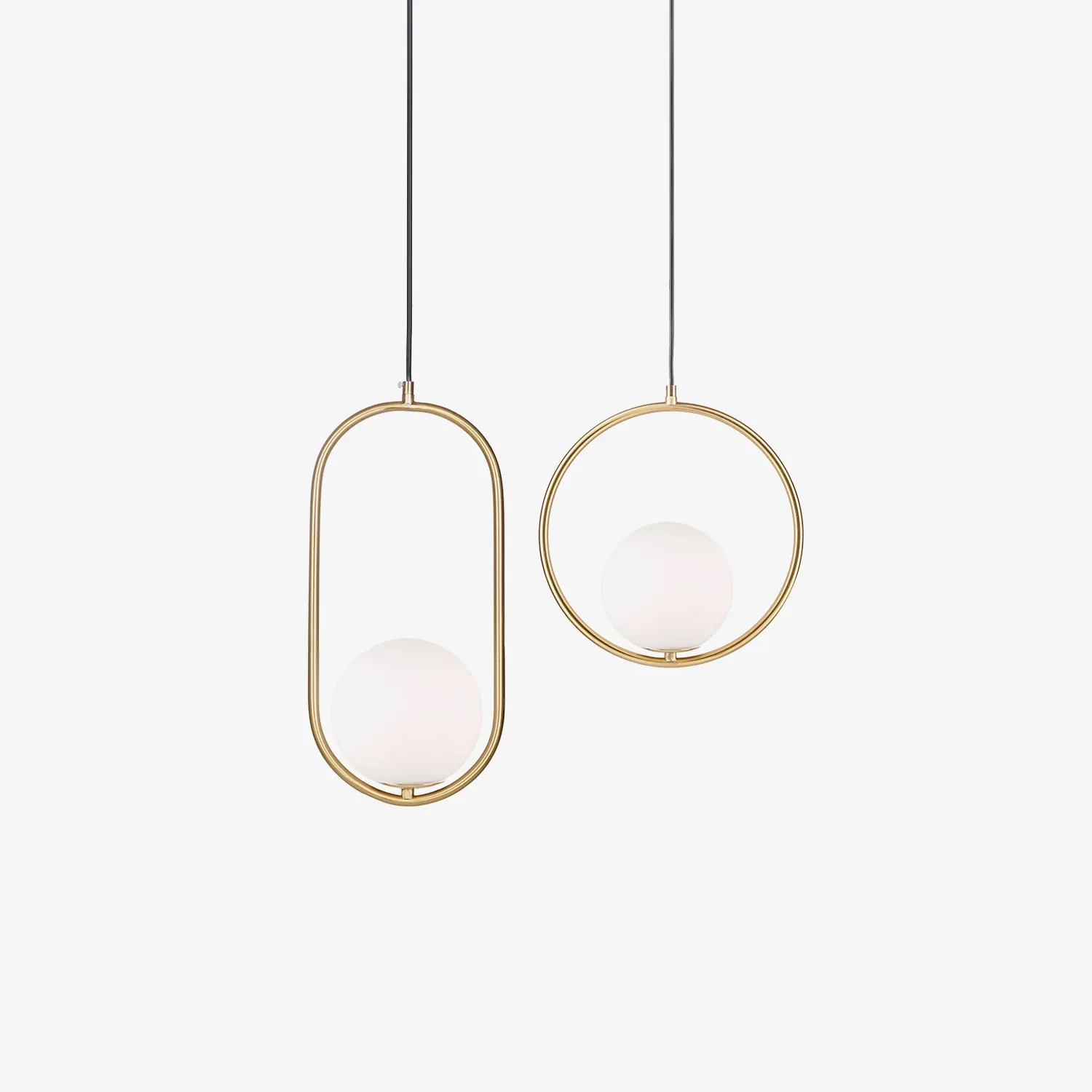 Mila Brass Pendant Swag Light - Image 36