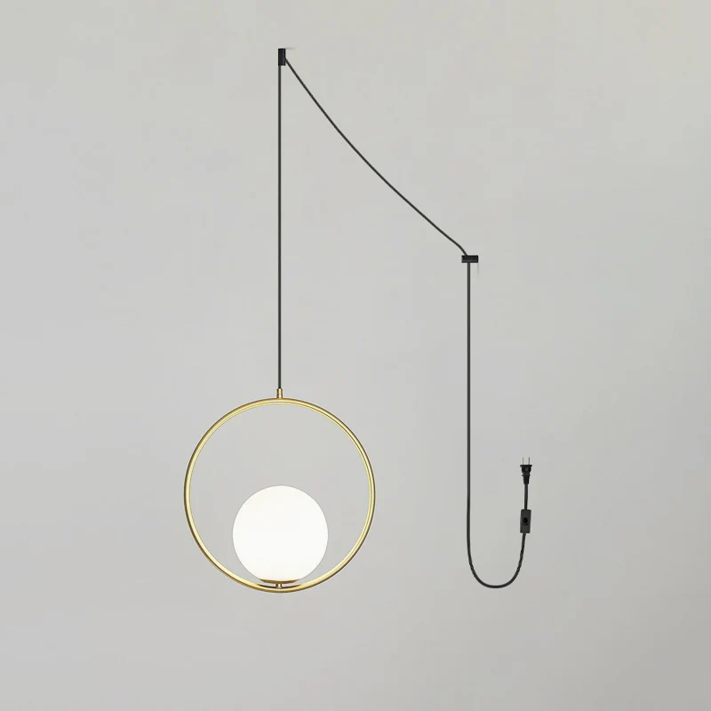 Mila Brass Pendant Swag Light - Image 45