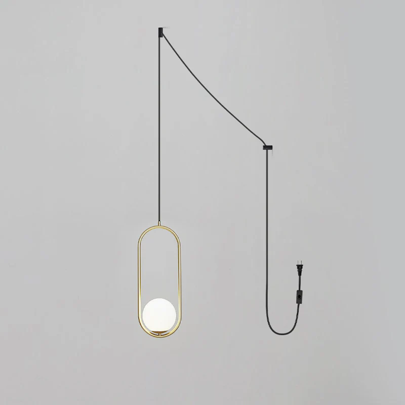 Mila Brass Pendant Swag Light - Image 46