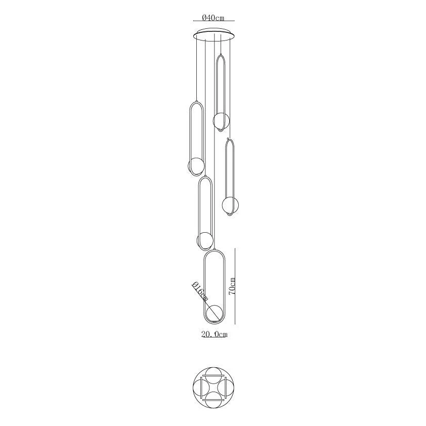 Mila Combination Chandelier - Image 25
