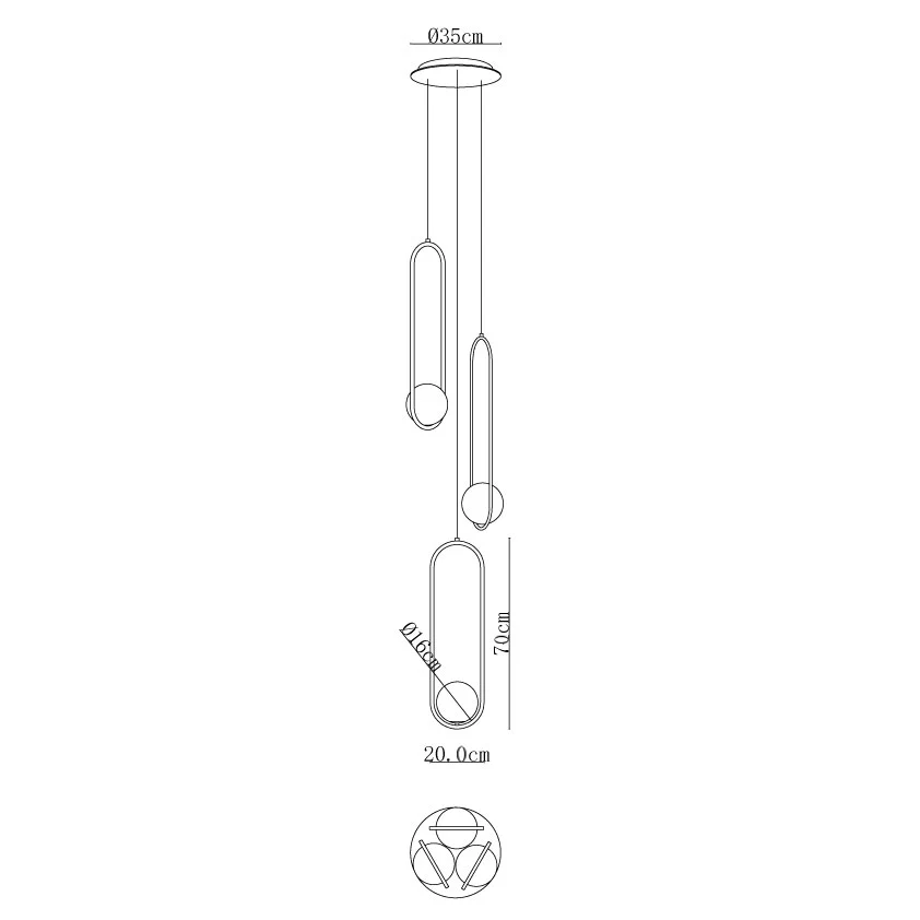 Mila Combination Chandelier - Image 26