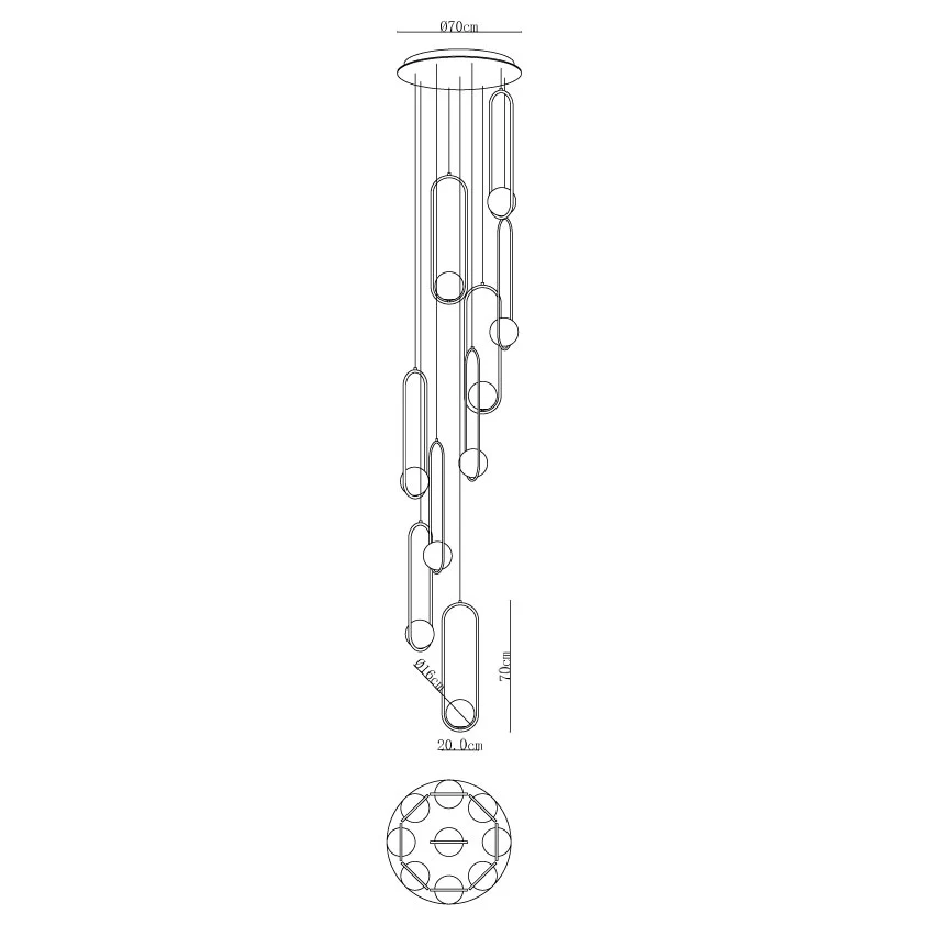 Mila Combination Chandelier - Image 27