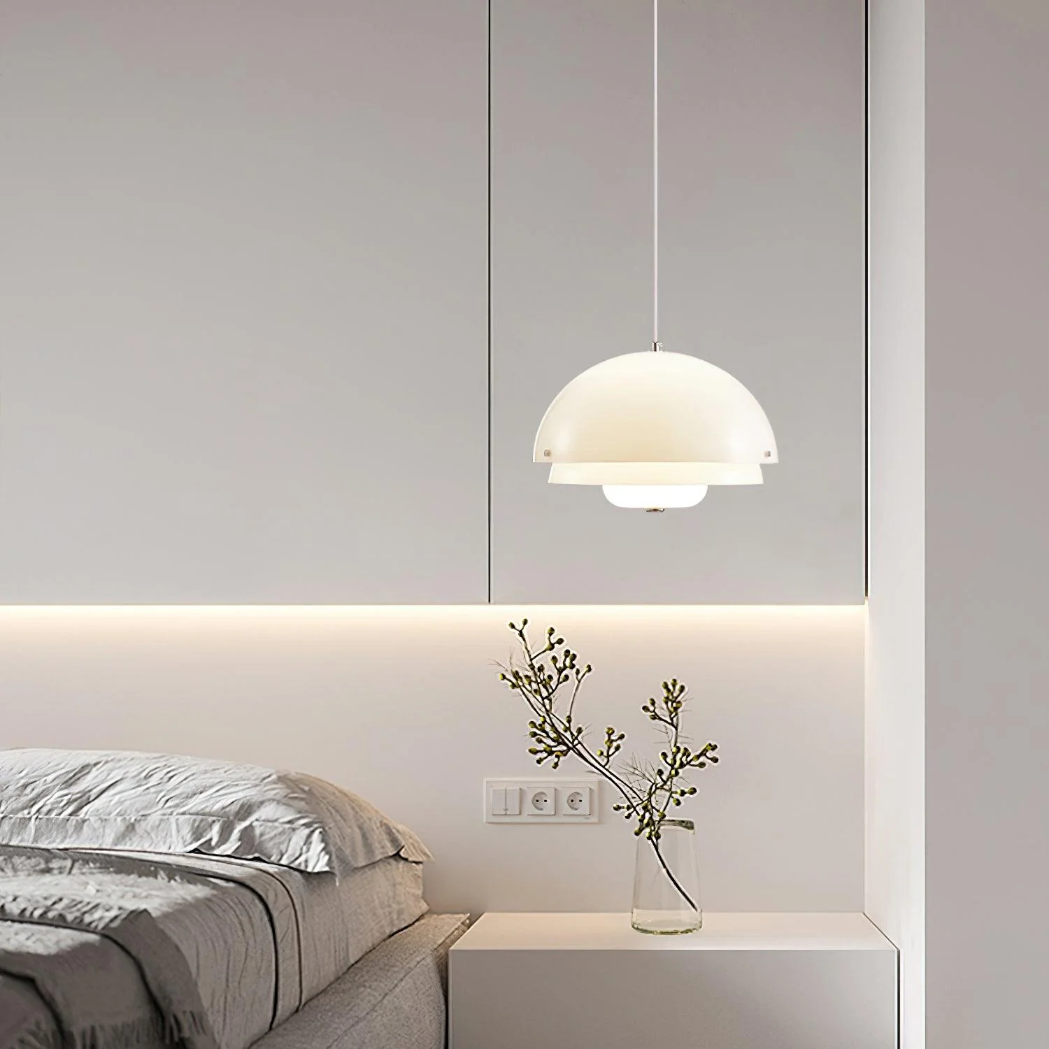 Milk White Layer Pendant Lamp - Image 19