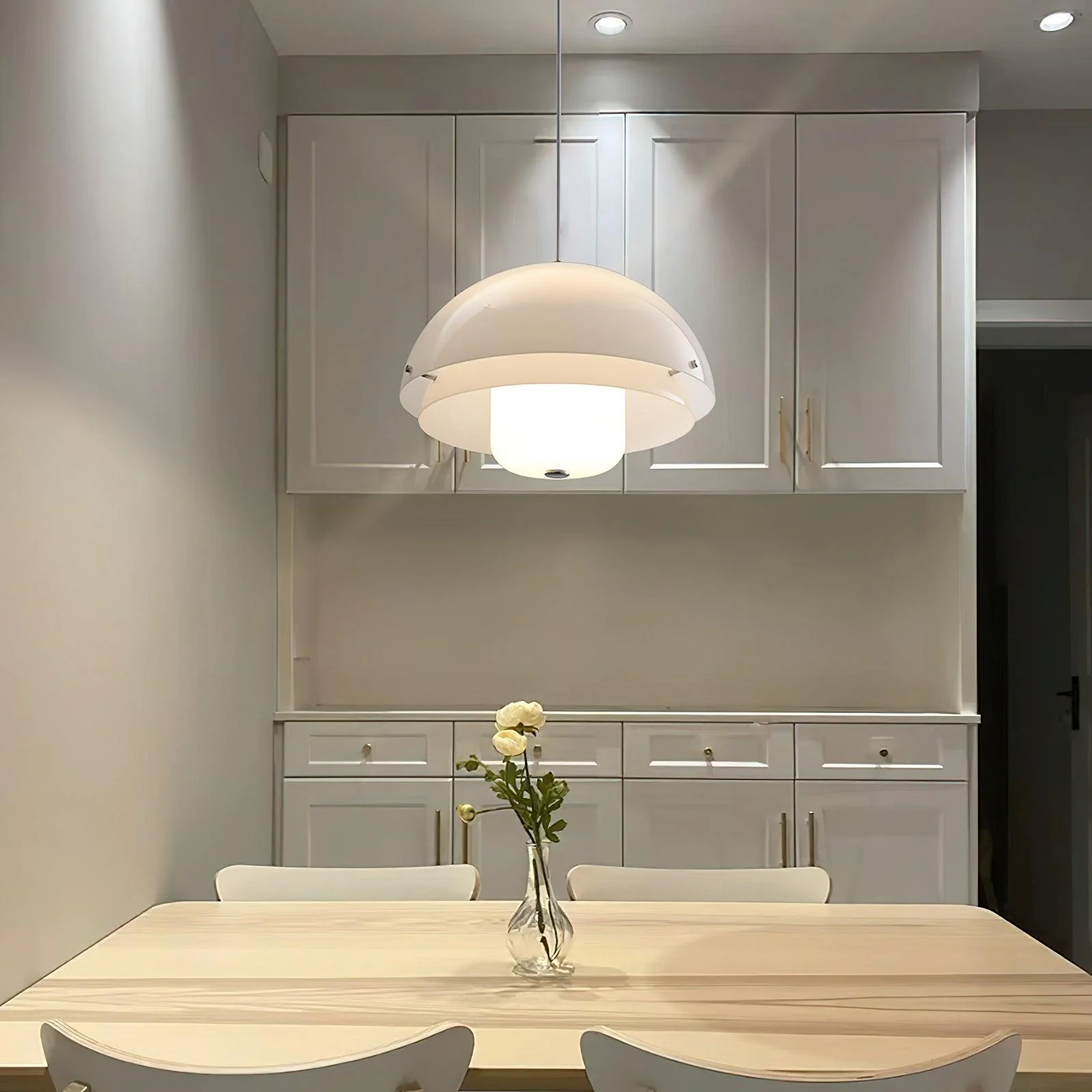 Milk White Layer Pendant Lamp - Image 8