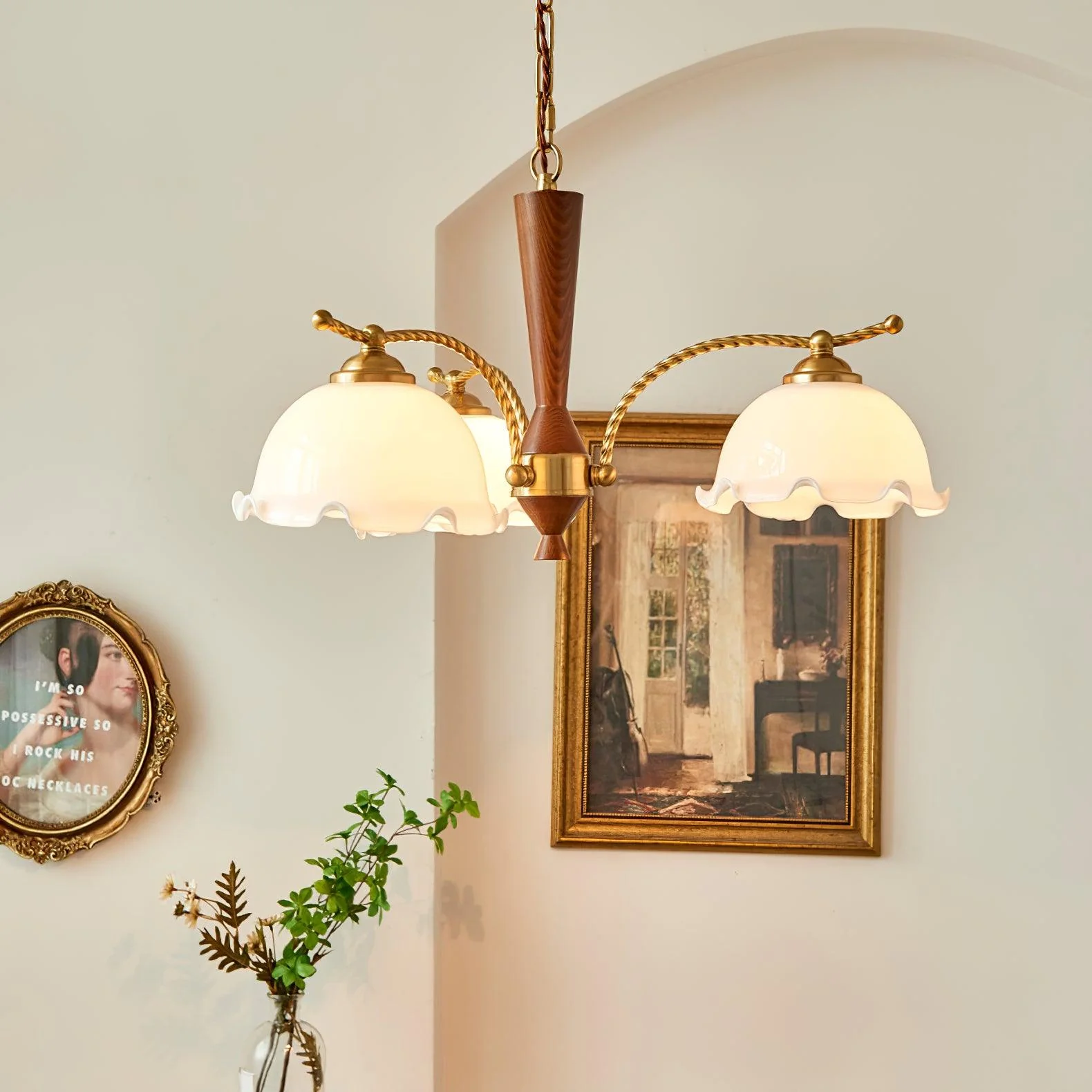 Milky Flower Chandelier - Image 7