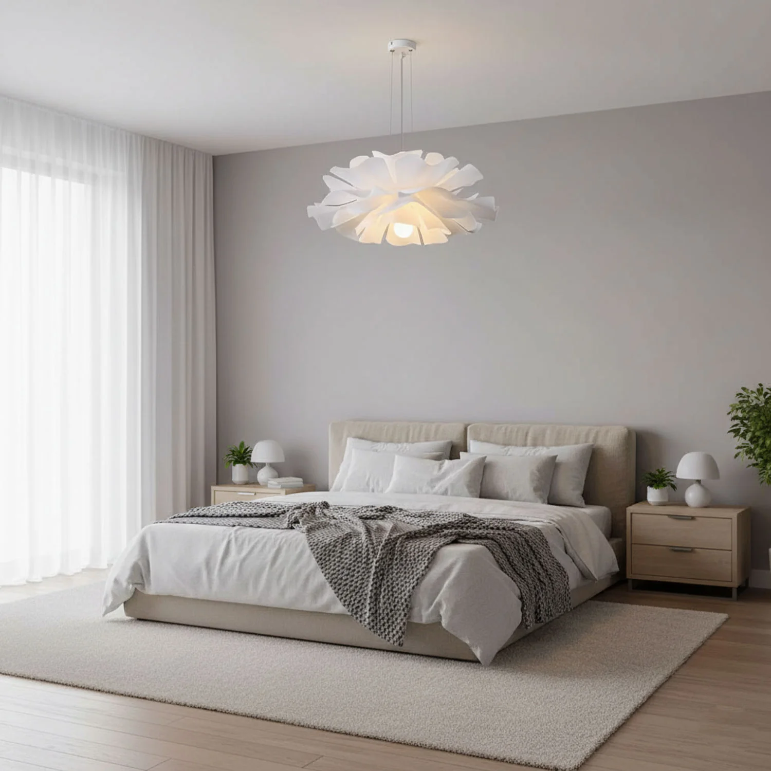 Lotus Flower Pendant Lamp - Image 4