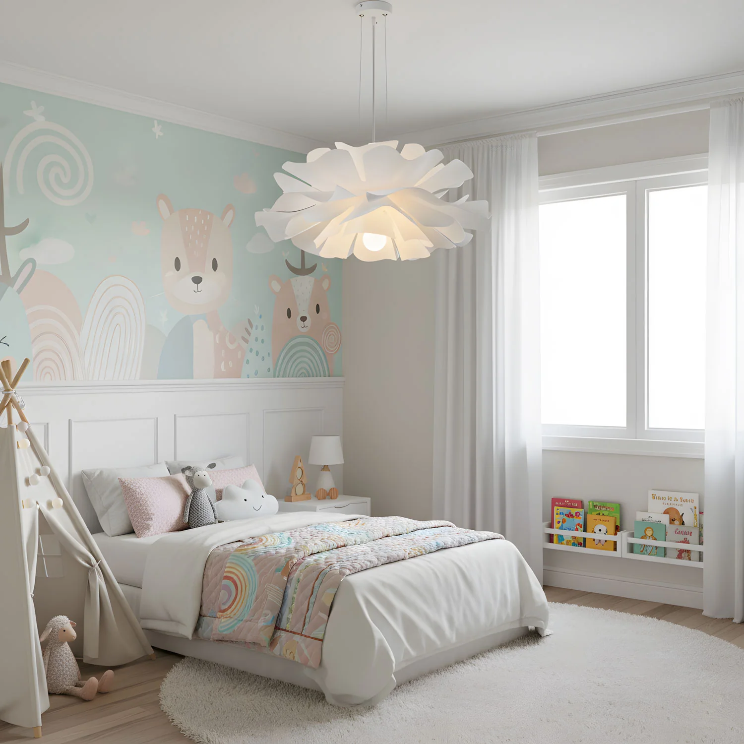 Lotus Flower Pendant Lamp - Image 5