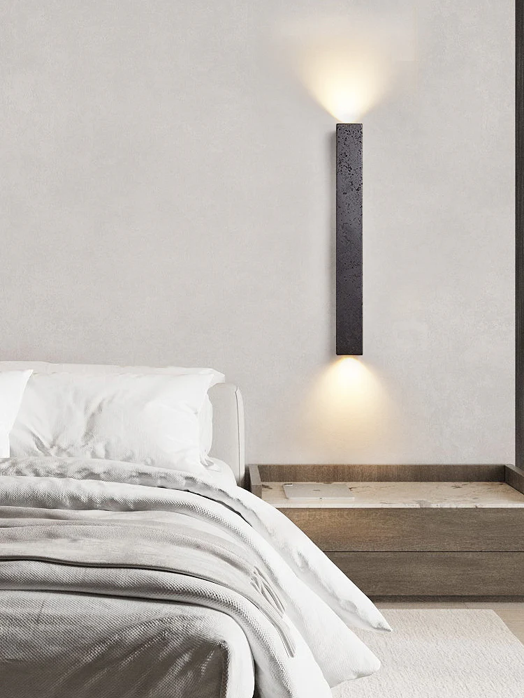 Minimalist Stone Finish Wall Lamp - Image 10