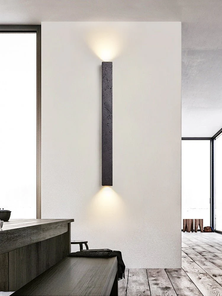 Minimalist Stone Finish Wall Lamp - Image 12