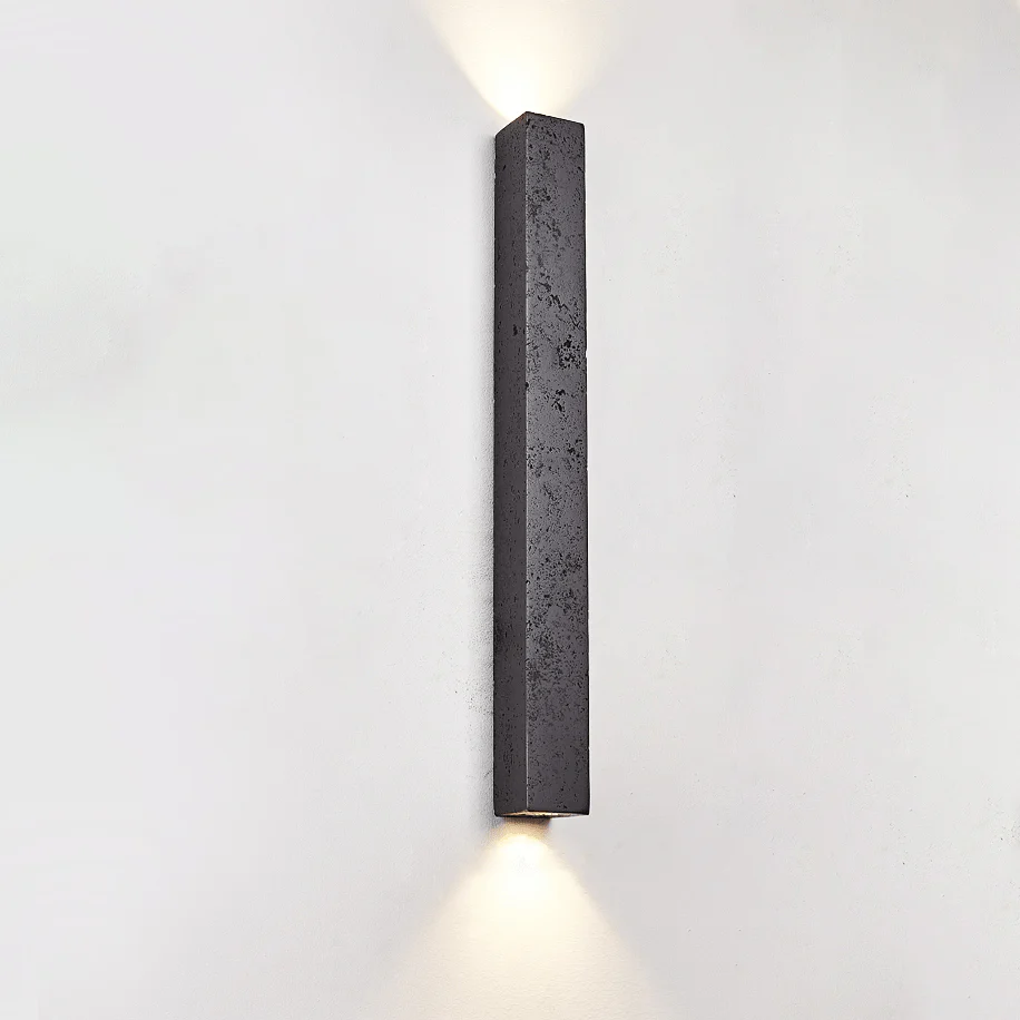 Minimalist Stone Finish Wall Lamp - Image 5