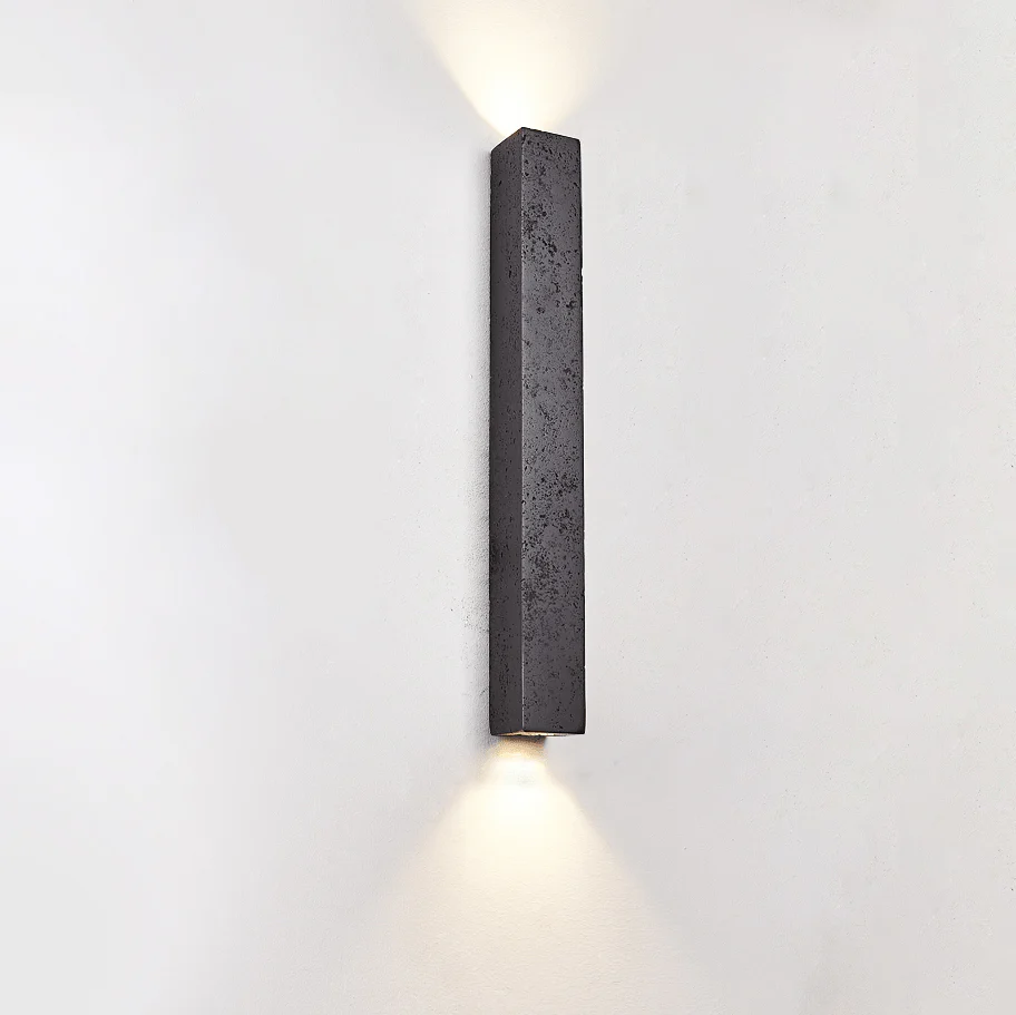 Minimalist Stone Finish Wall Lamp - Image 6