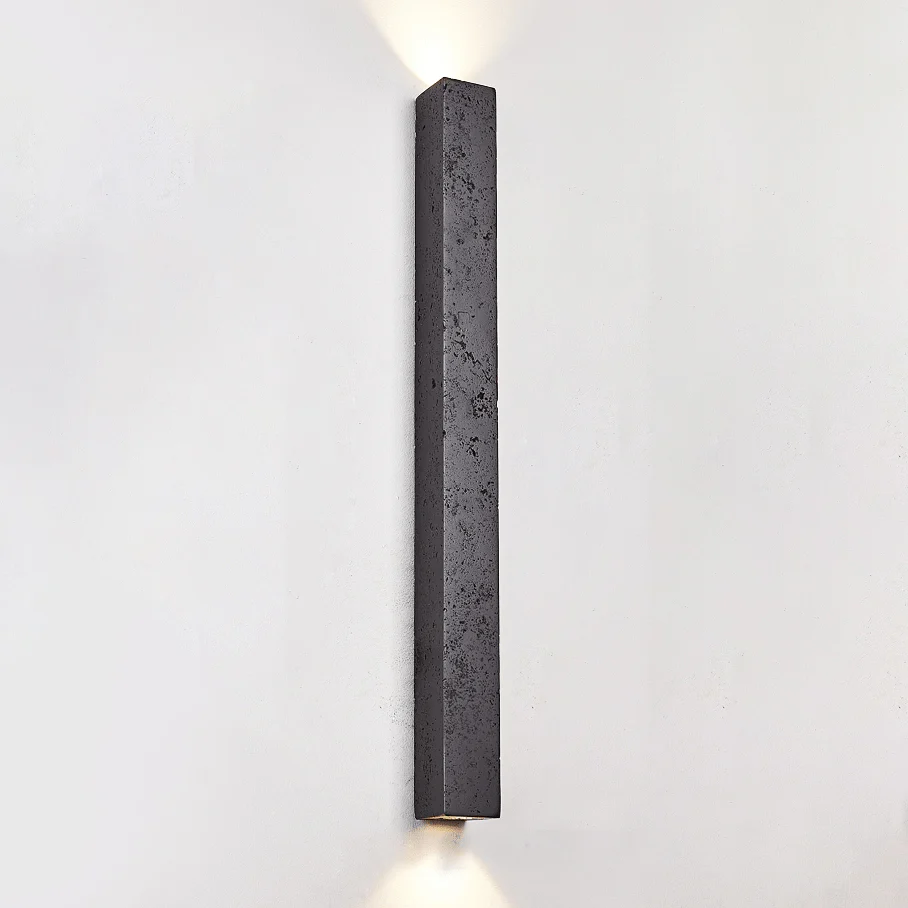 Minimalist Stone Finish Wall Lamp - Image 7