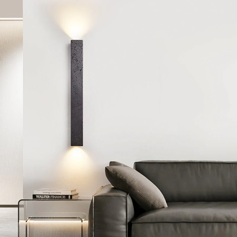 Minimalist Stone Finish Wall Lamp - Image 8