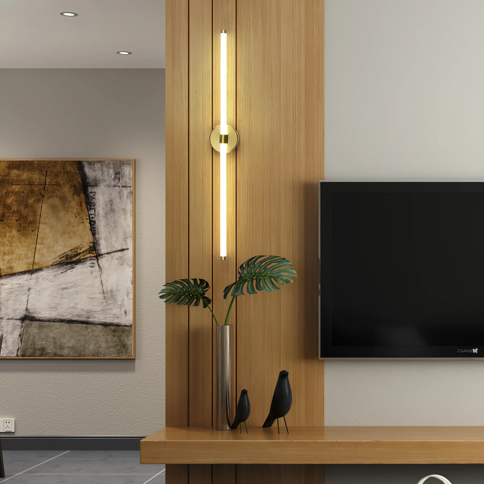 Minimalist Vertical Wall Sconce - Image 5