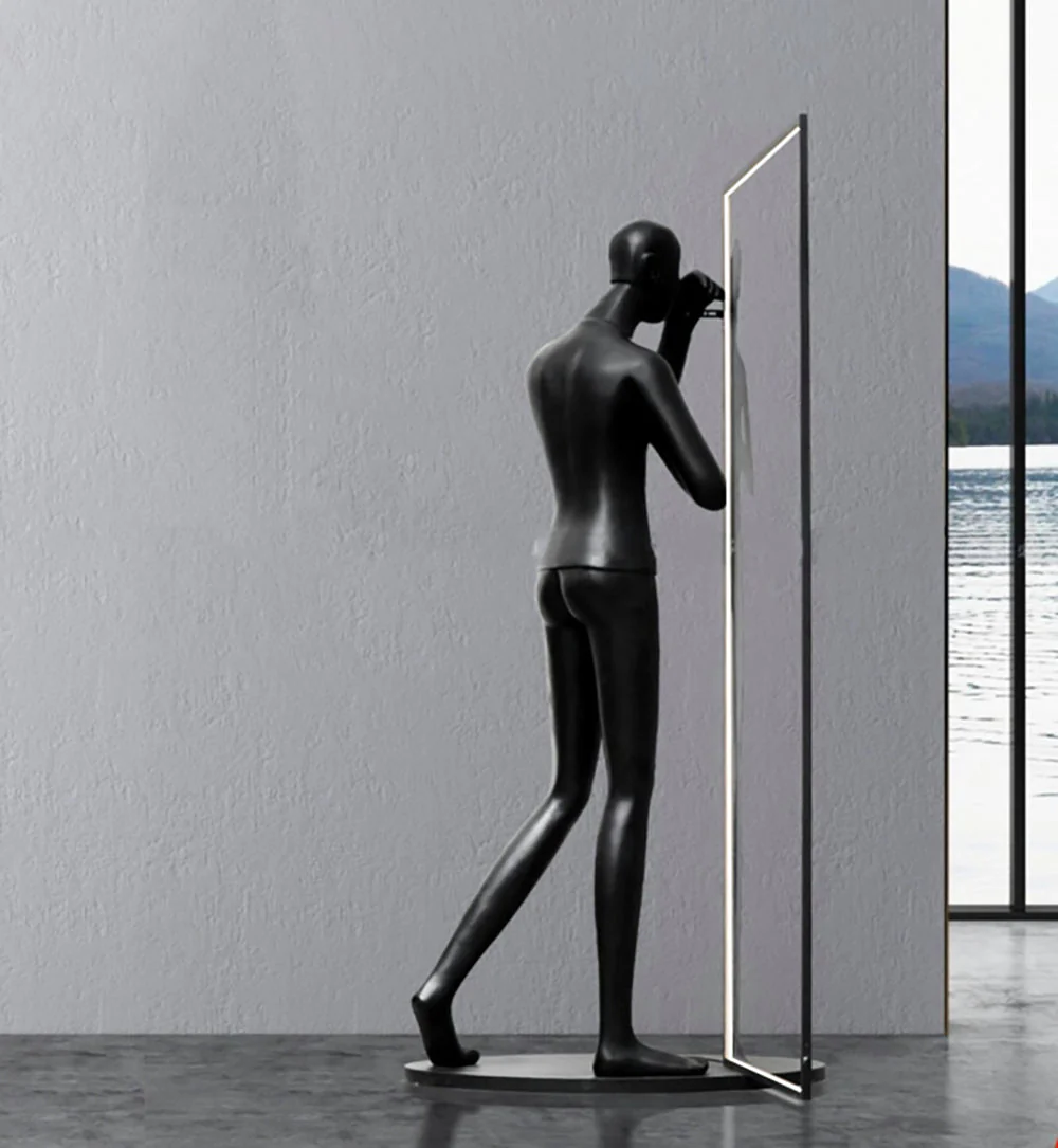 Mirror Sculpture Floor Lamp - Image 19