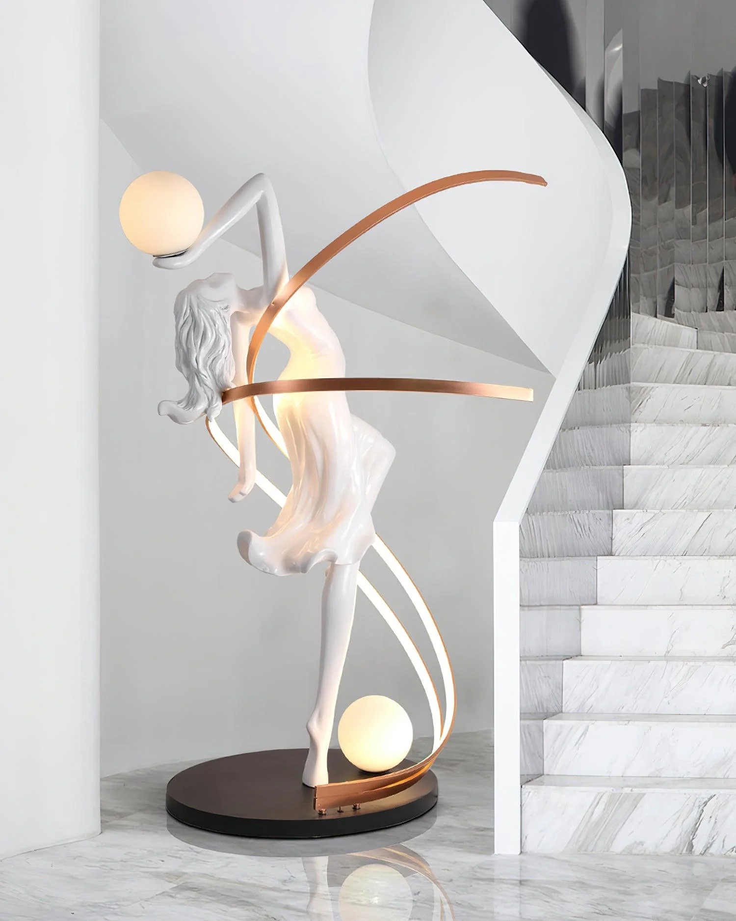 Misha Goddess Statue Floor Lamp - Image 11