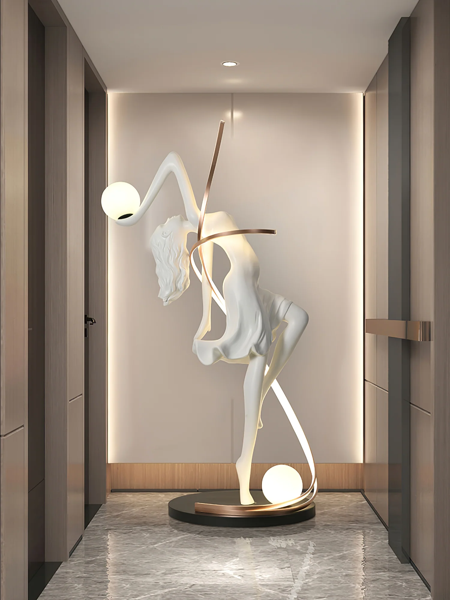 Misha Goddess Statue Floor Lamp - Image 14