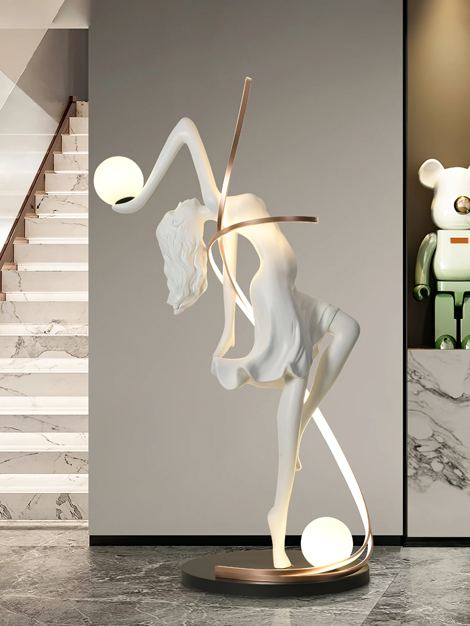 Misha Goddess Statue Floor Lamp - Image 16