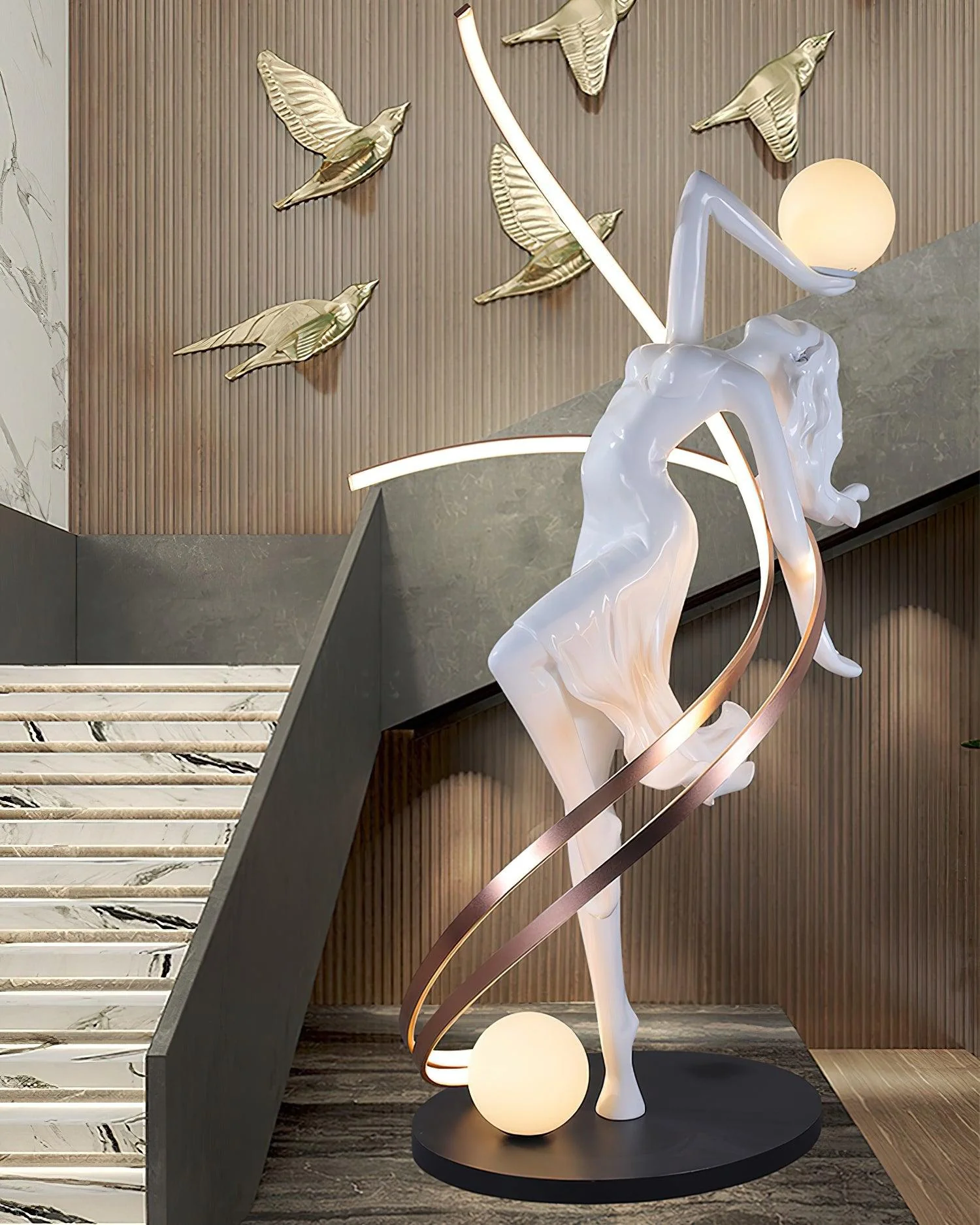 Misha Goddess Statue Floor Lamp - Image 17