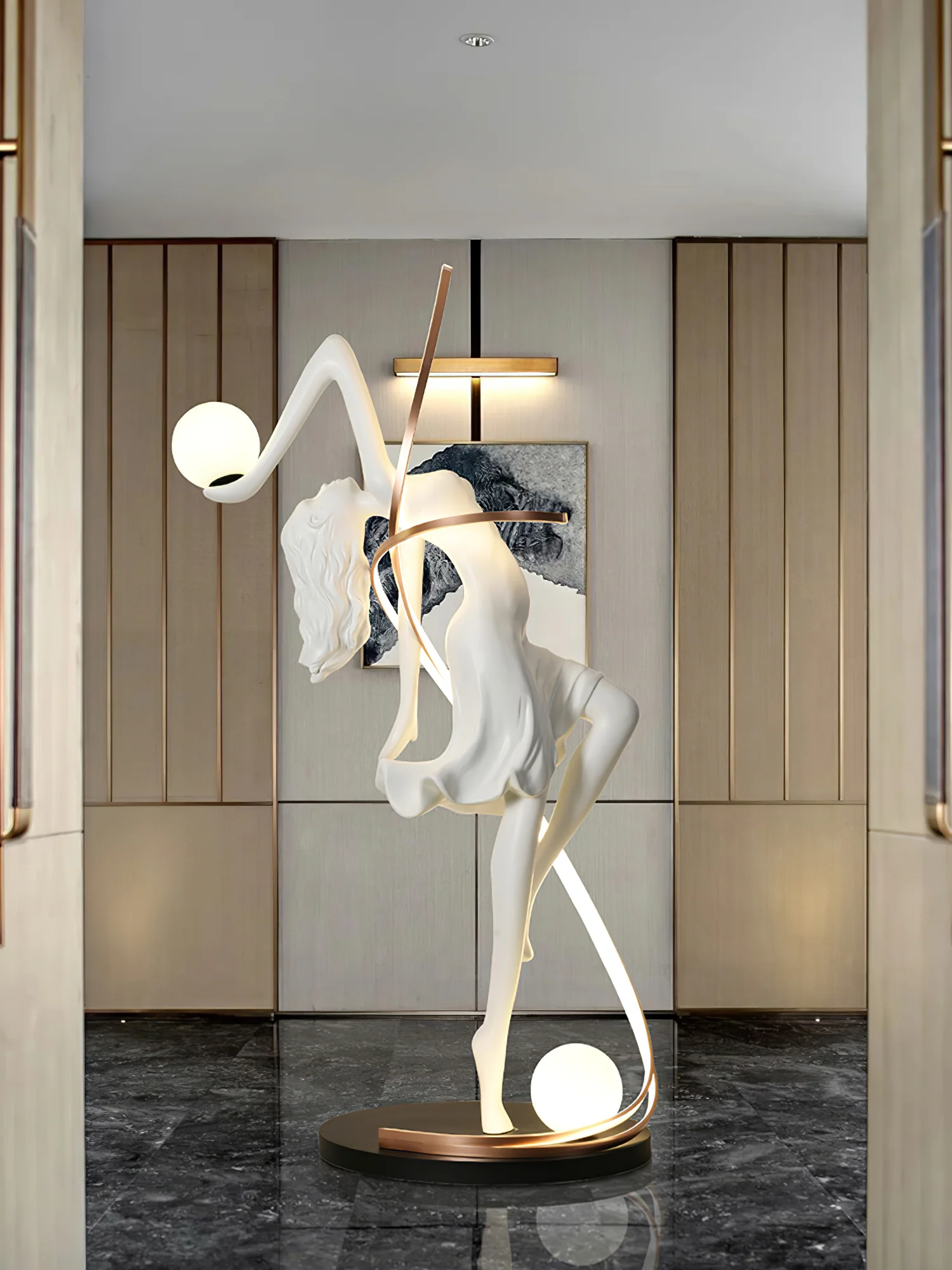Misha Goddess Statue Floor Lamp - Image 18