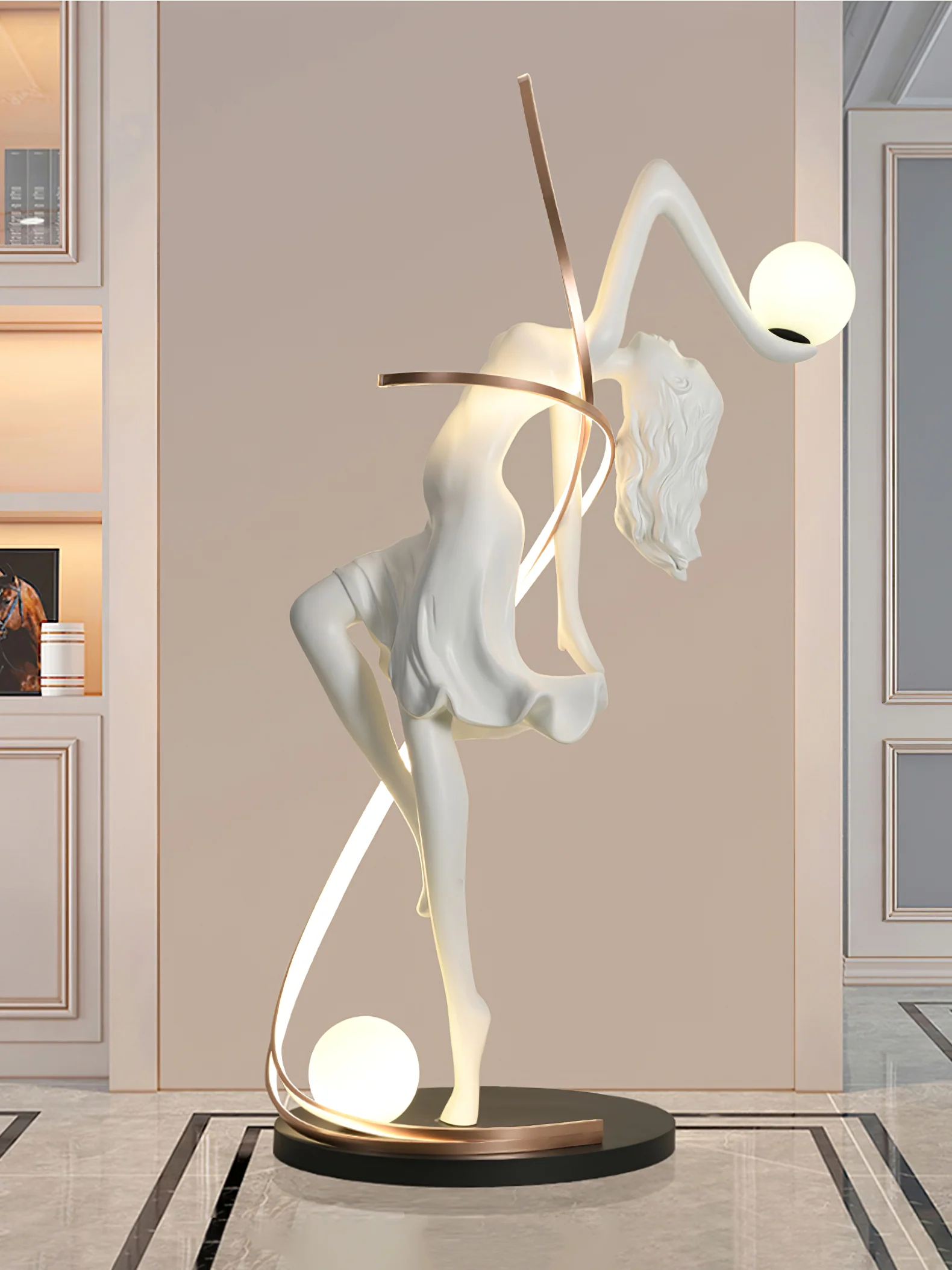 Misha Goddess Statue Floor Lamp - Image 24