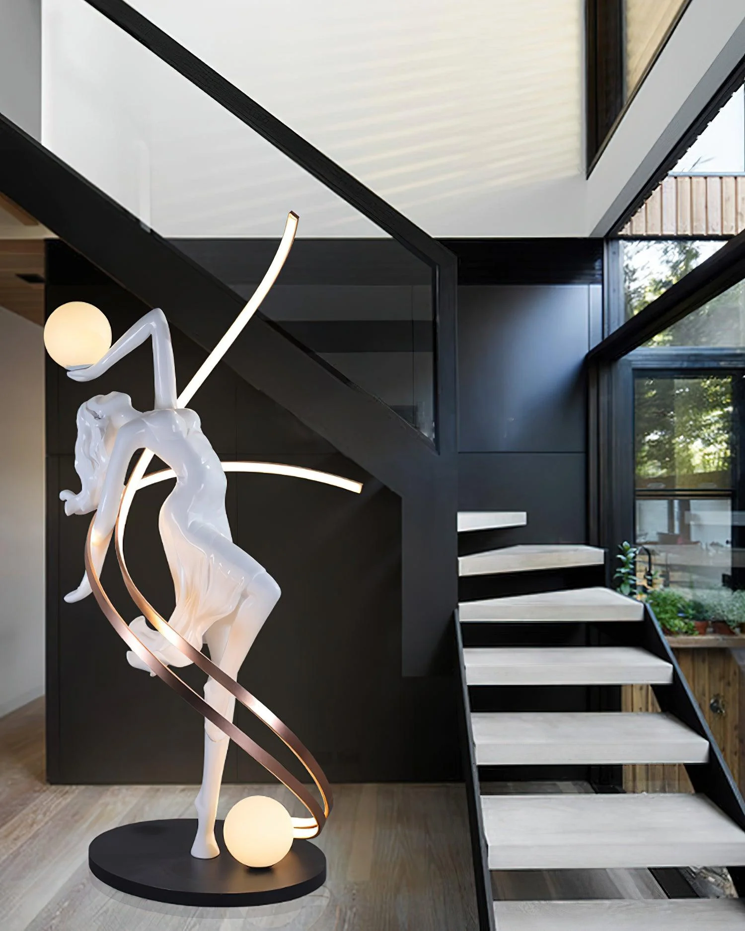 Misha Goddess Statue Floor Lamp - Image 28