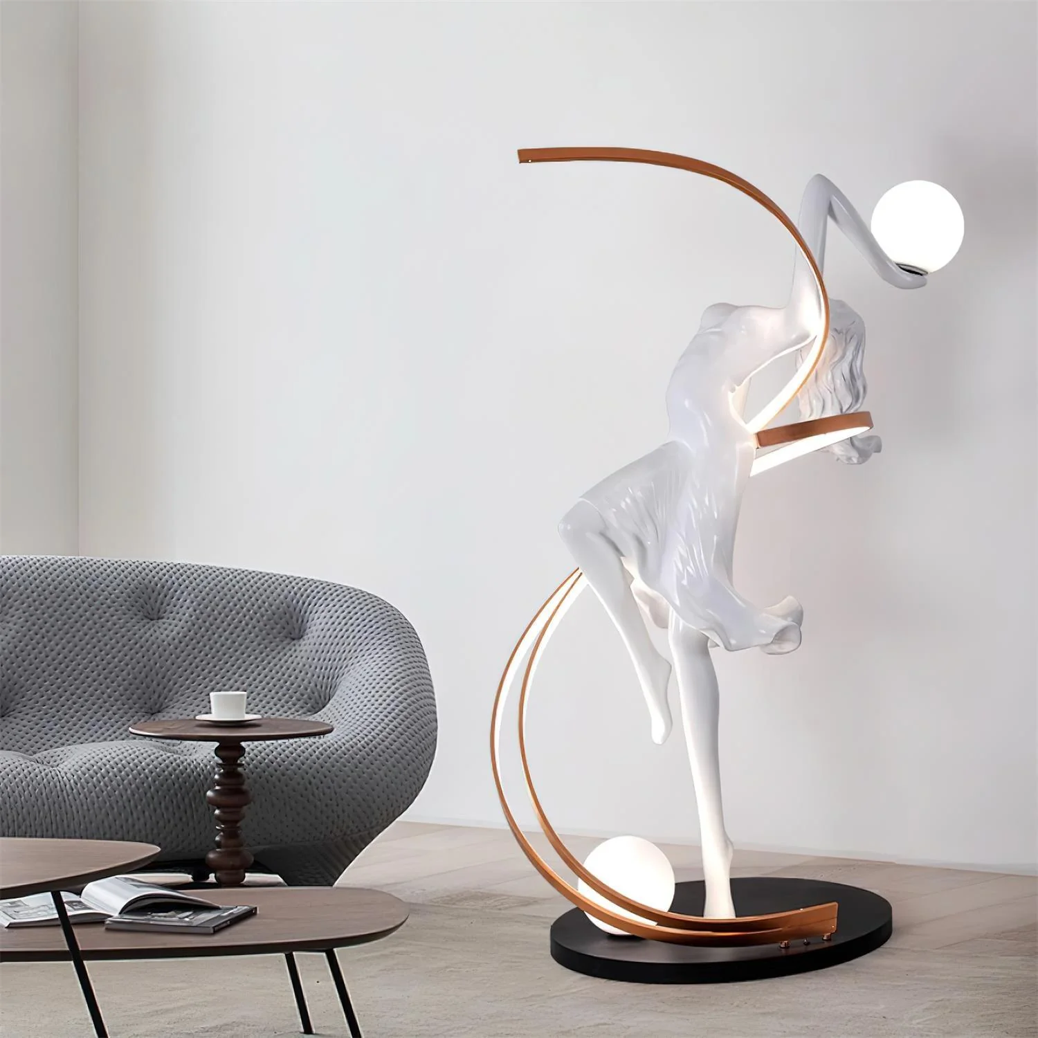 Misha Goddess Statue Floor Lamp - Image 30
