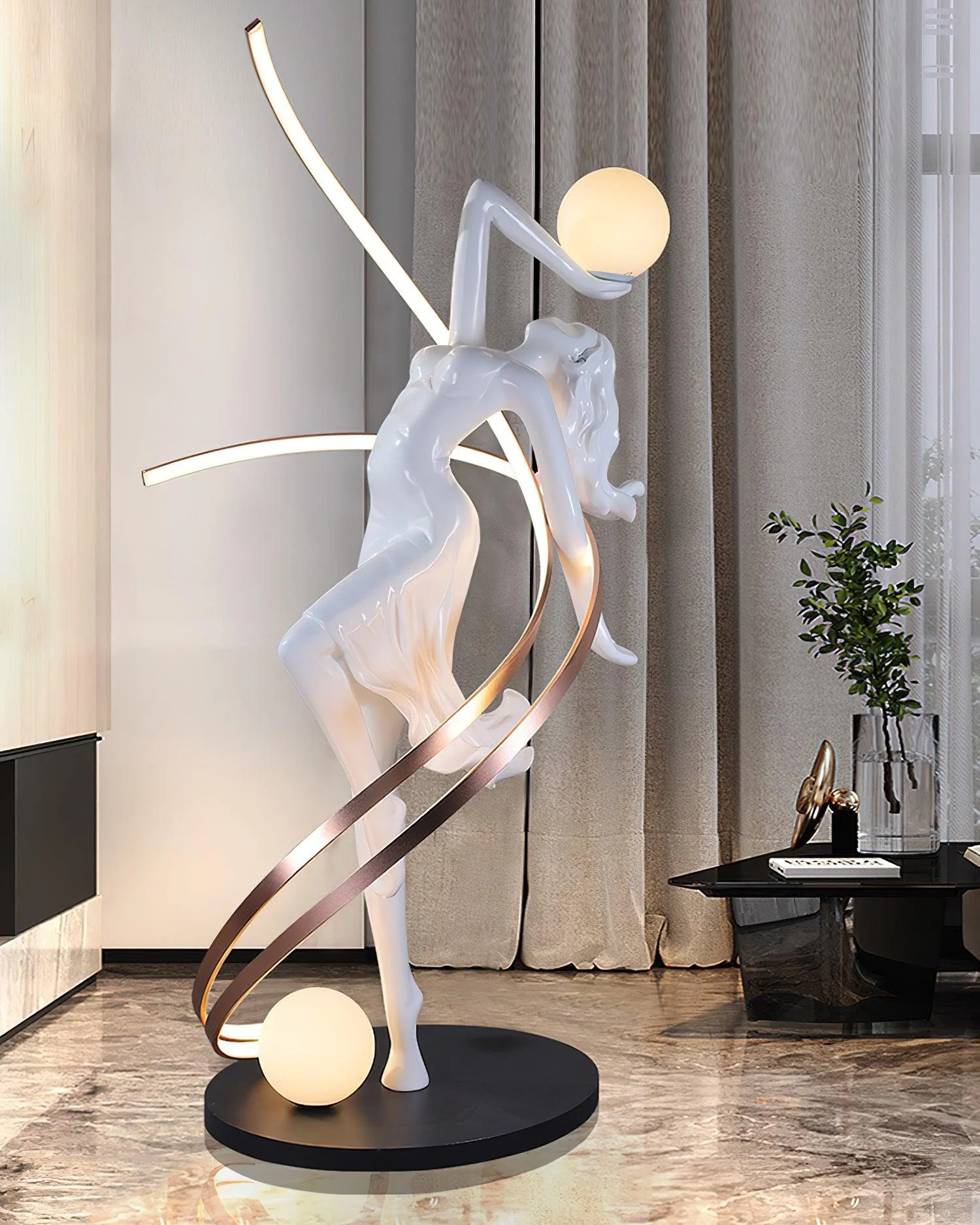 Misha Goddess Statue Floor Lamp - Image 31