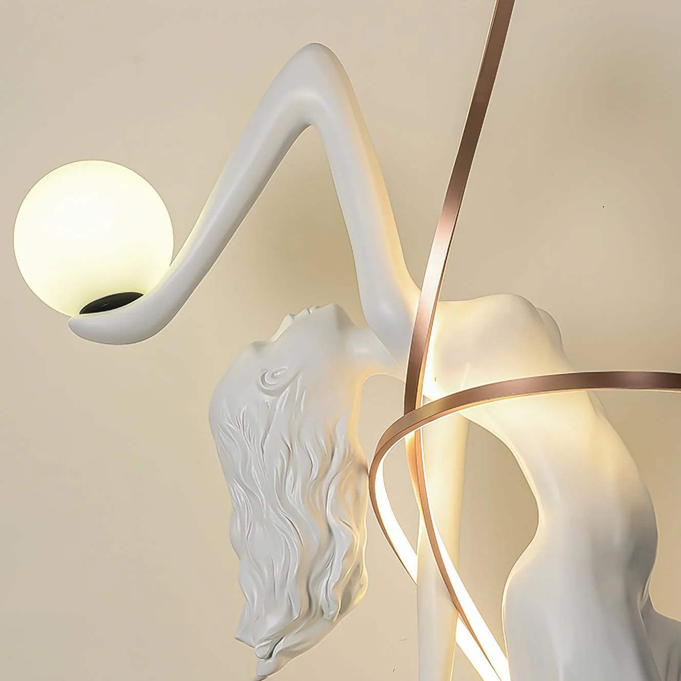 Misha Goddess Statue Floor Lamp - Image 5
