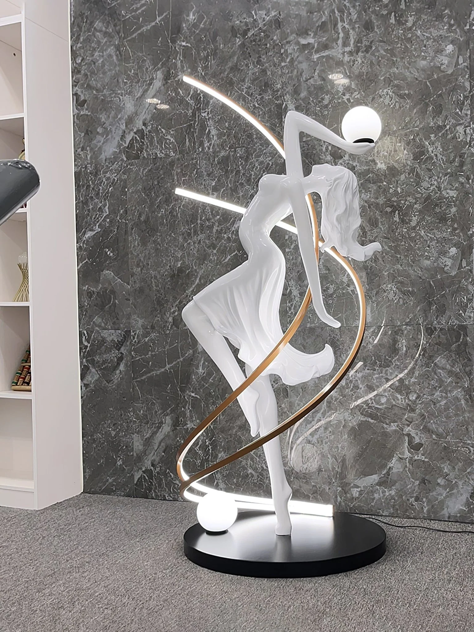 Misha Goddess Statue Floor Lamp - Image 7