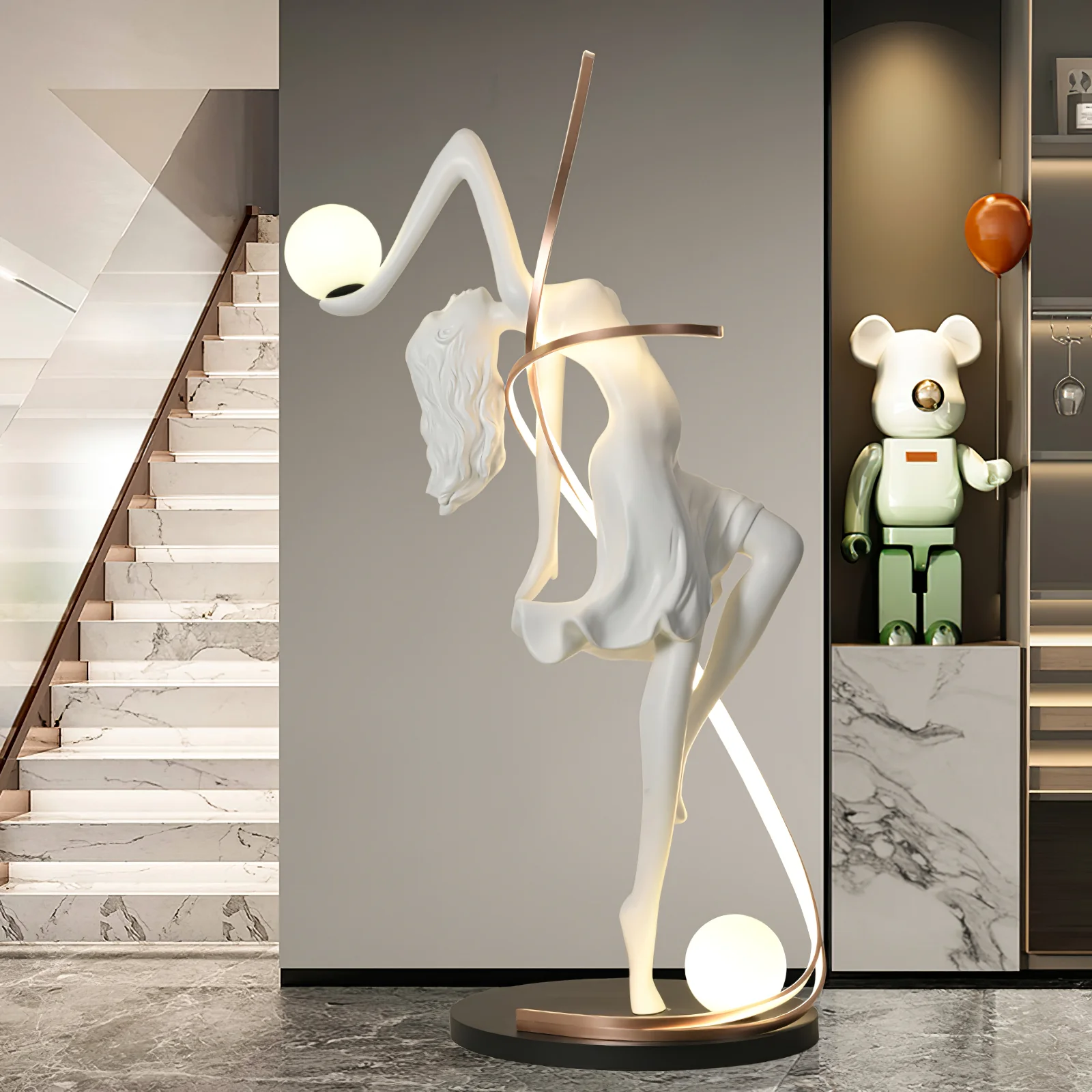 Misha Goddess Statue Floor Lamp - Image 9