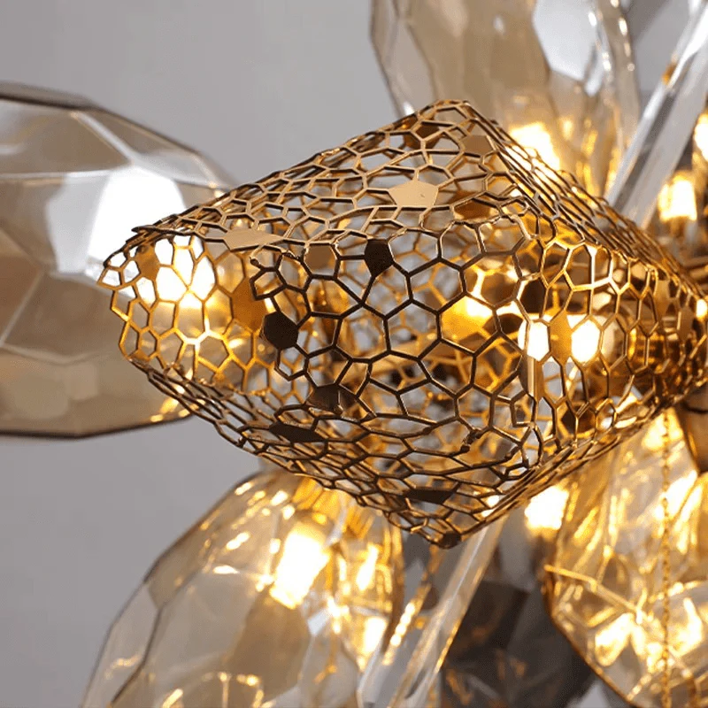 Modern Art Glass Crystal Chandelier - Image 7
