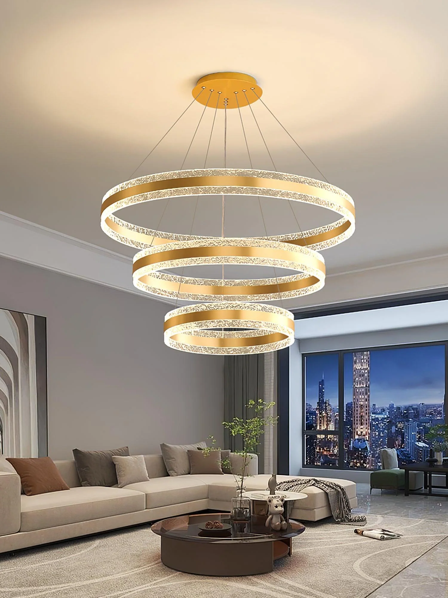 Modern Circle LED Chandelier - Image 11