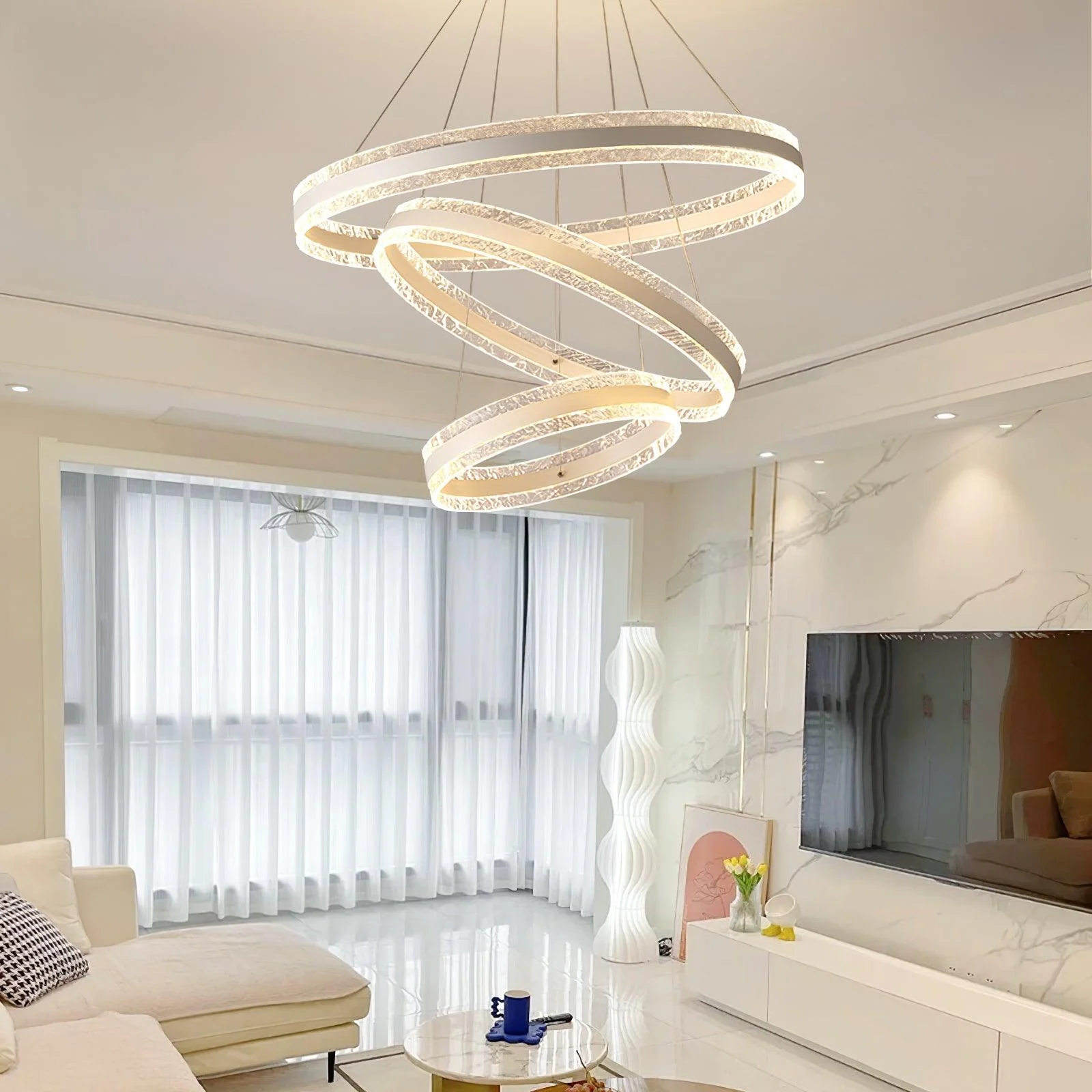 Modern Circle LED Chandelier - Image 3