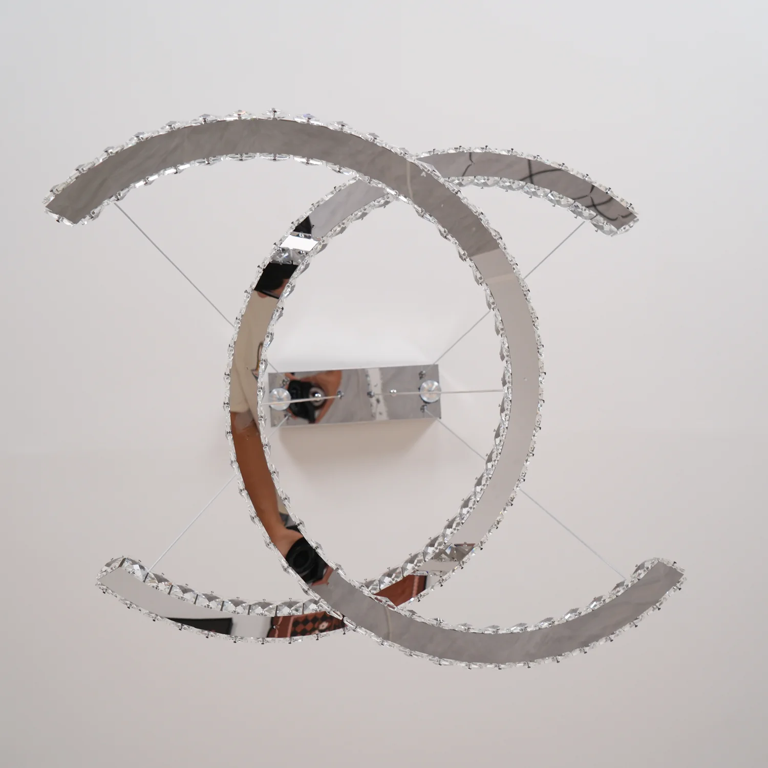 Modern Crystal Double C Chandelier - Image 25