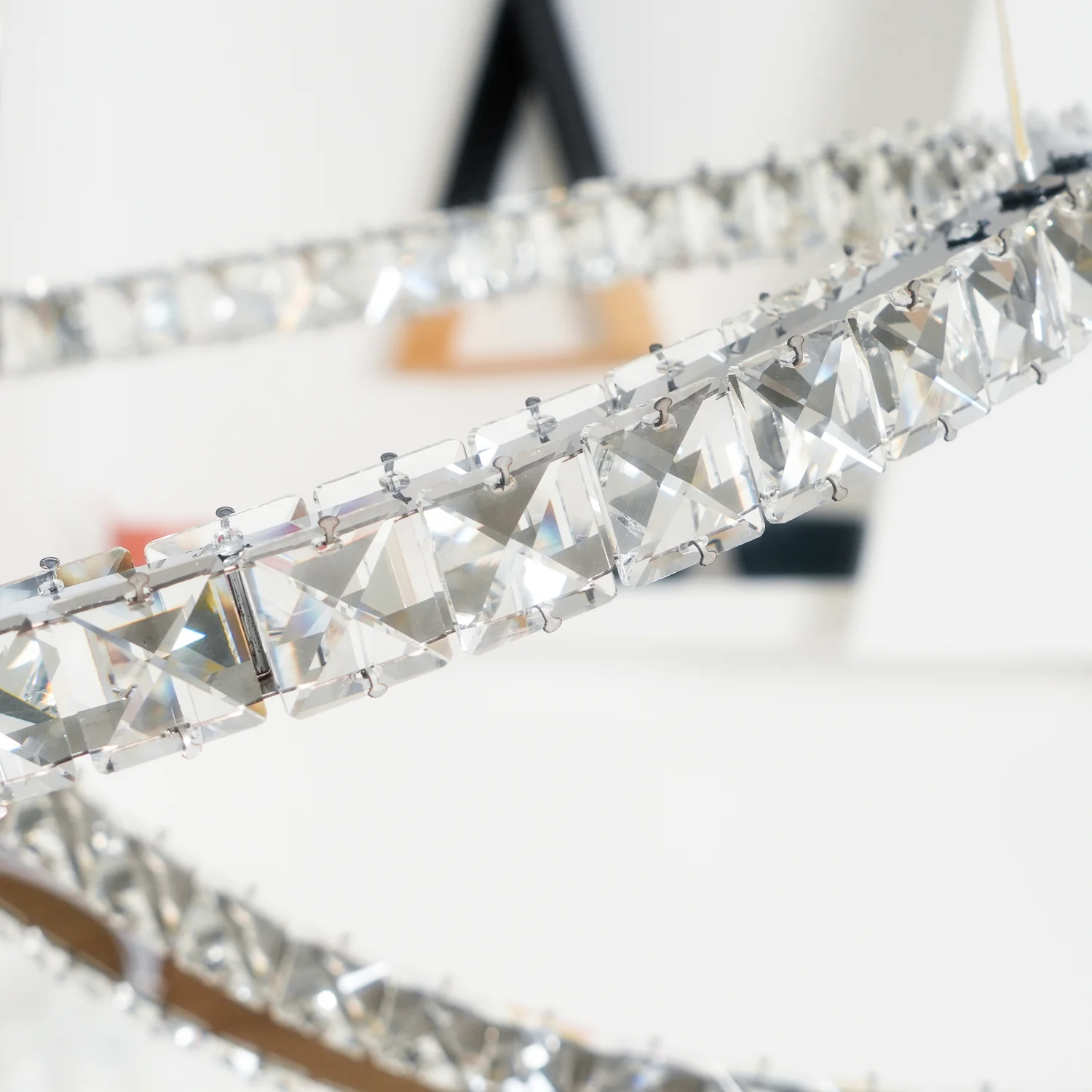 Modern Crystal Double C Chandelier - Image 39