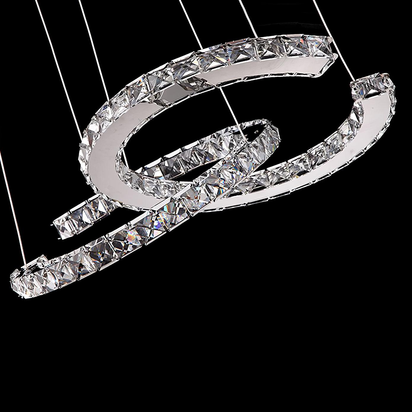 Modern Crystal Double C Chandelier - Image 60