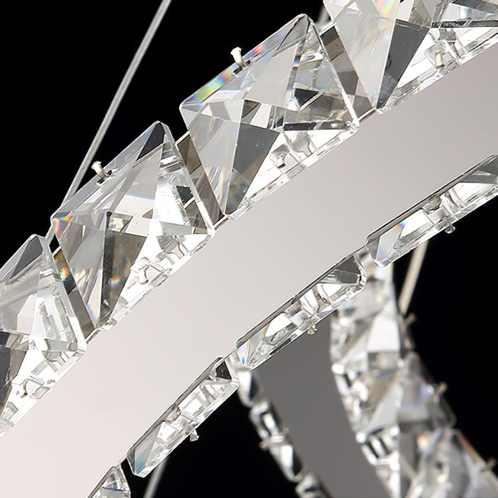 Modern Crystal Double C Chandelier - Image 61