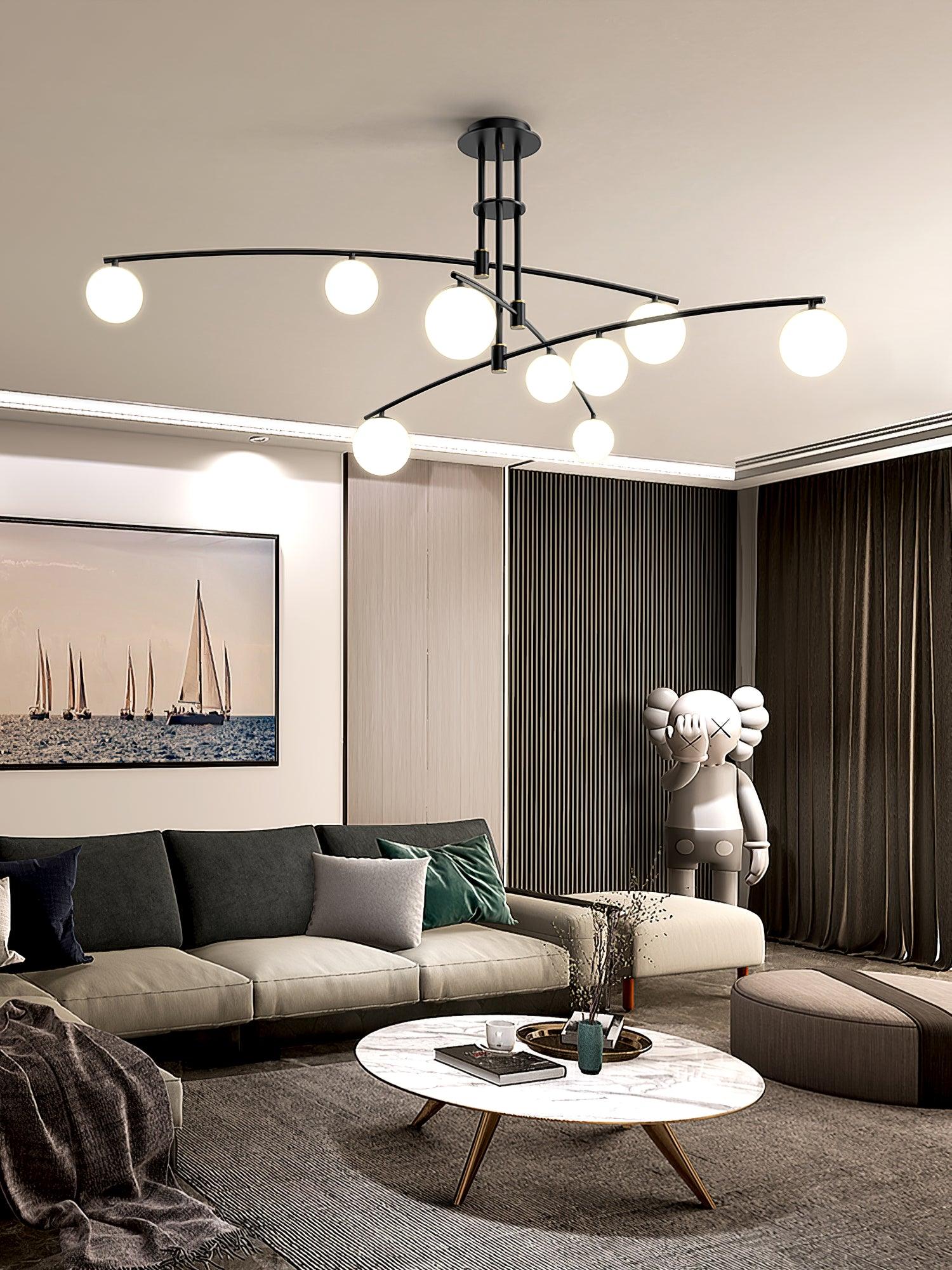 Modern Long Arm Chandelier - Image 12