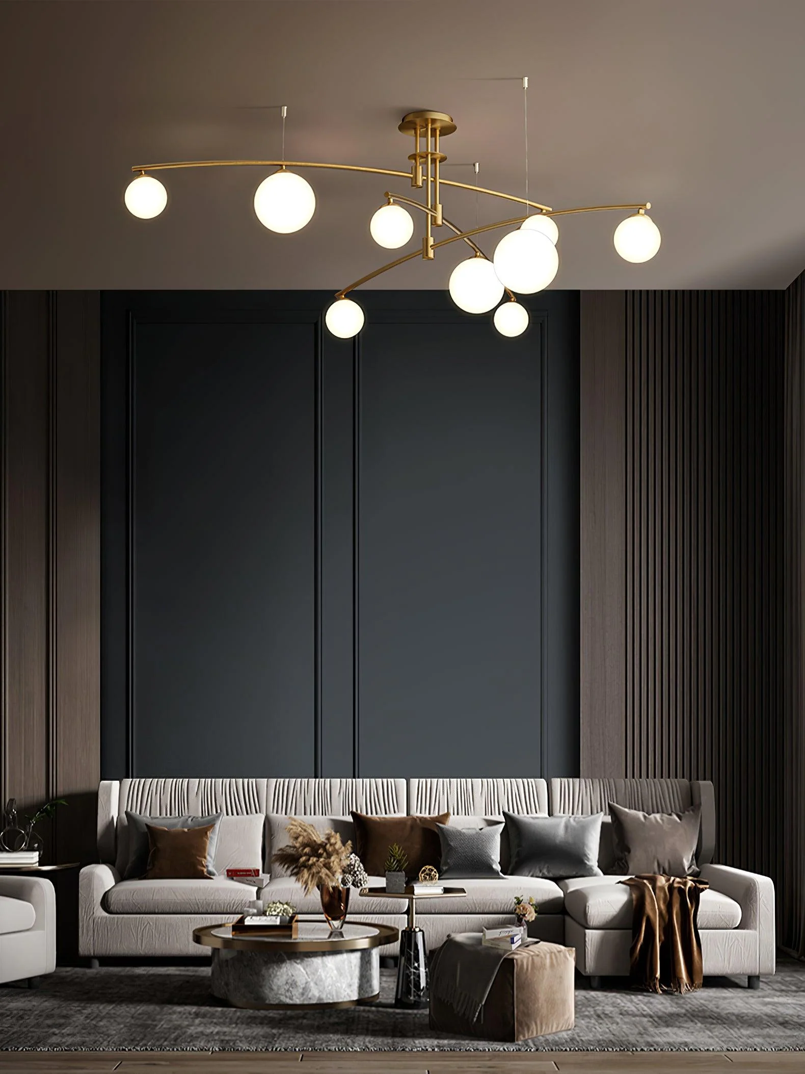 Modern Long Arm Chandelier - Image 21