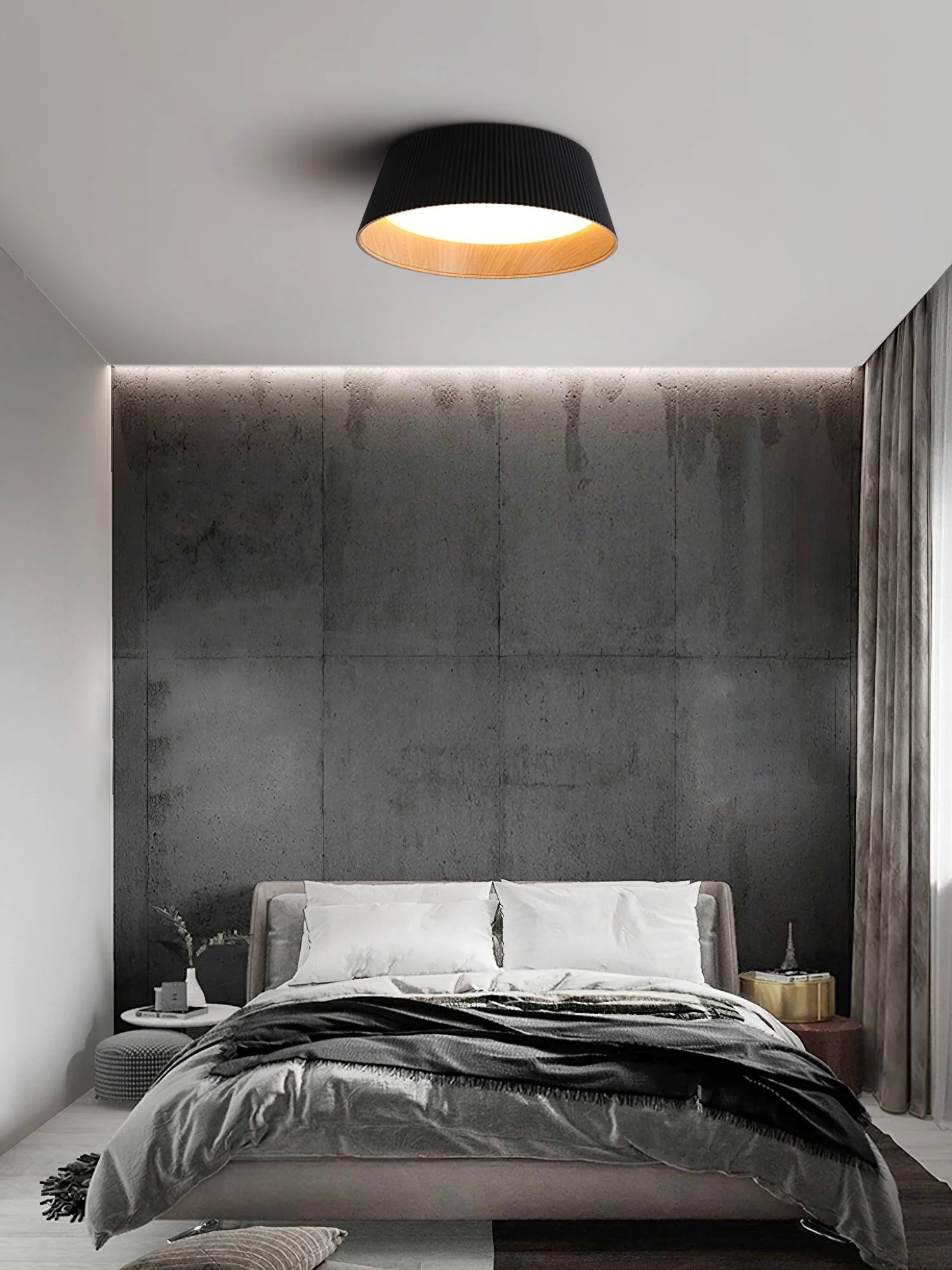 Modern Ribbed Ceiling Light - Image 30