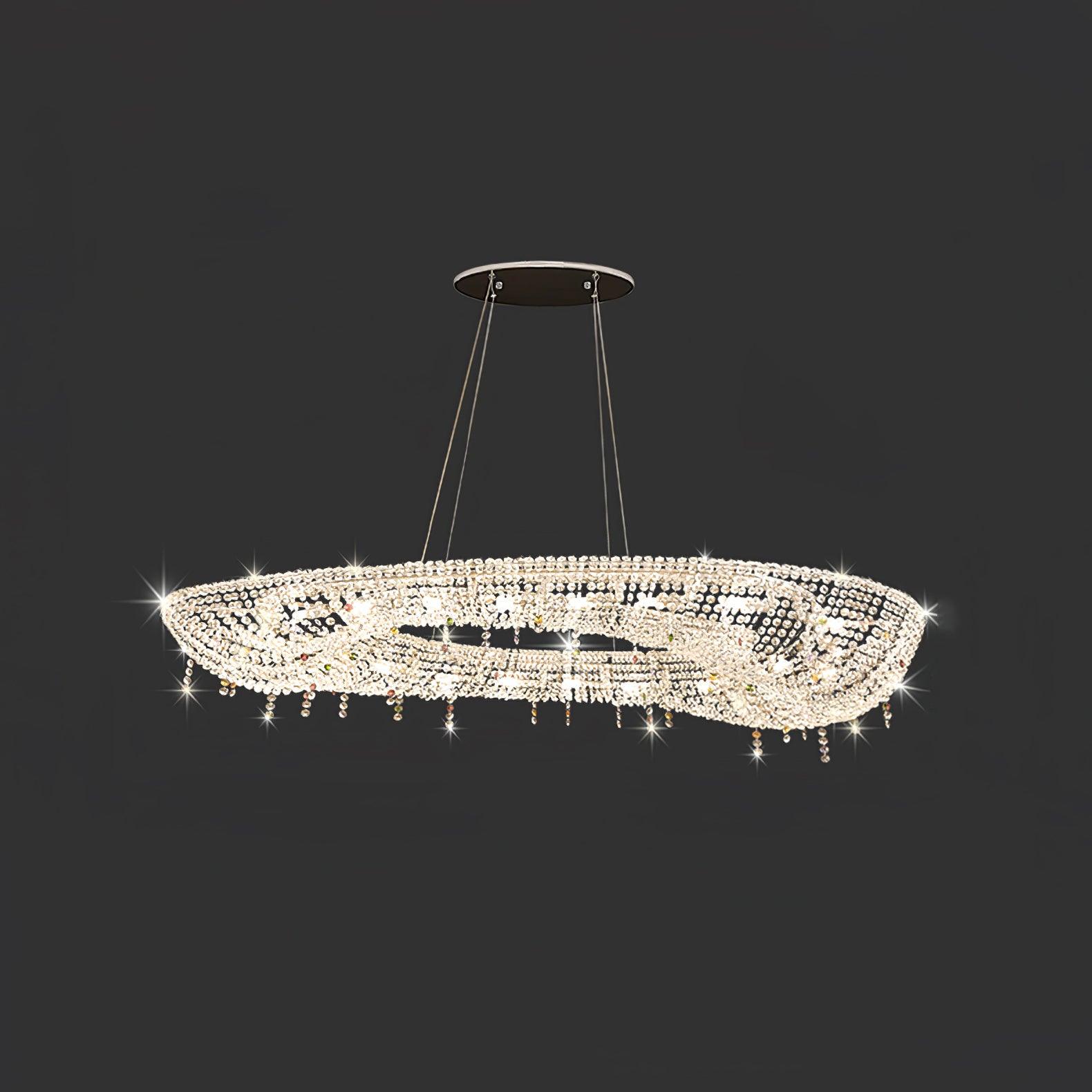 Modern Round Crystal Chandelier - Image 14