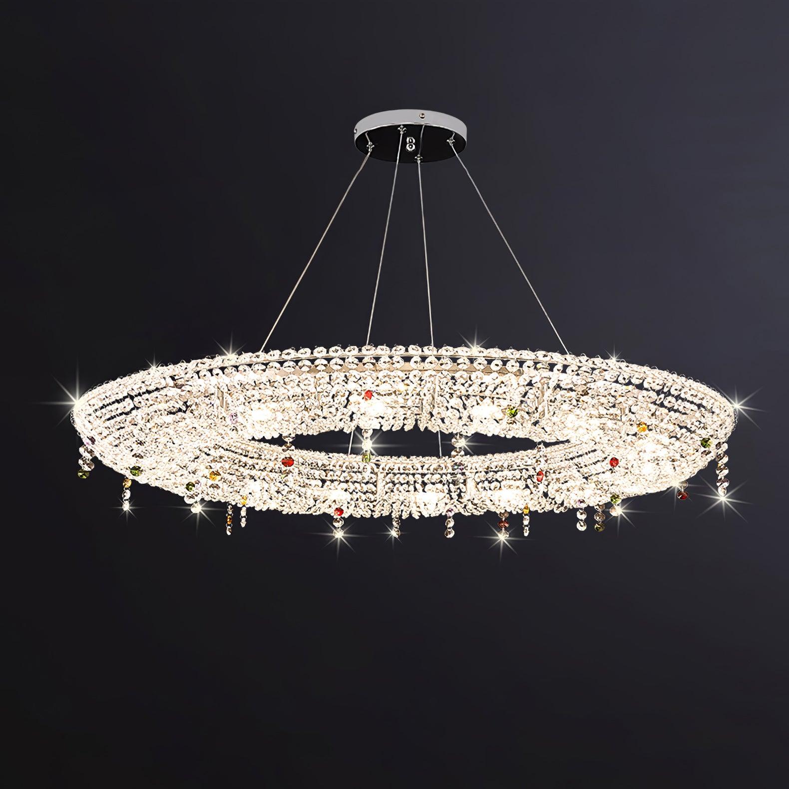 Modern Round Crystal Chandelier - Image 17