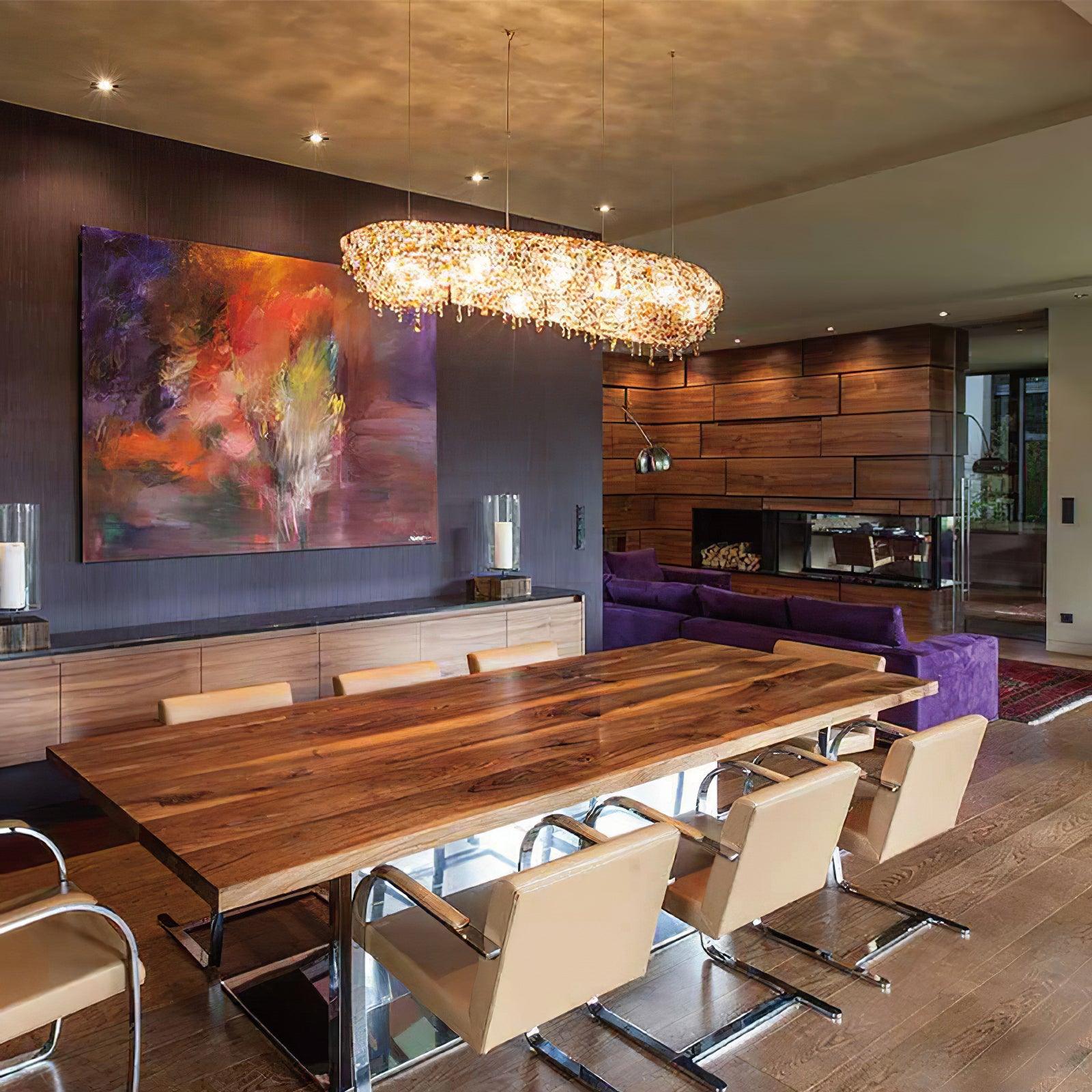 Modern Round Crystal Chandelier - Image 25