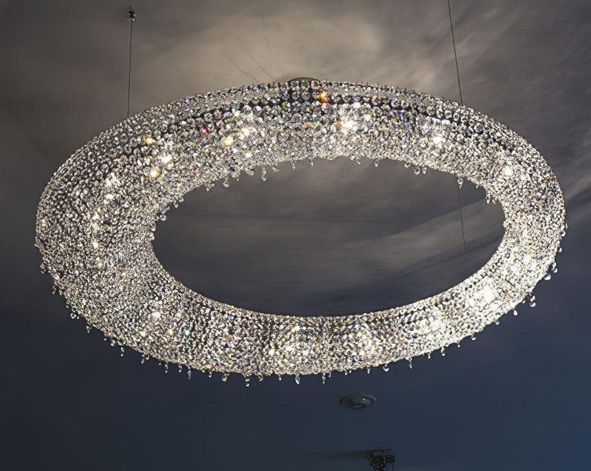 Modern Round Crystal Chandelier - Image 27