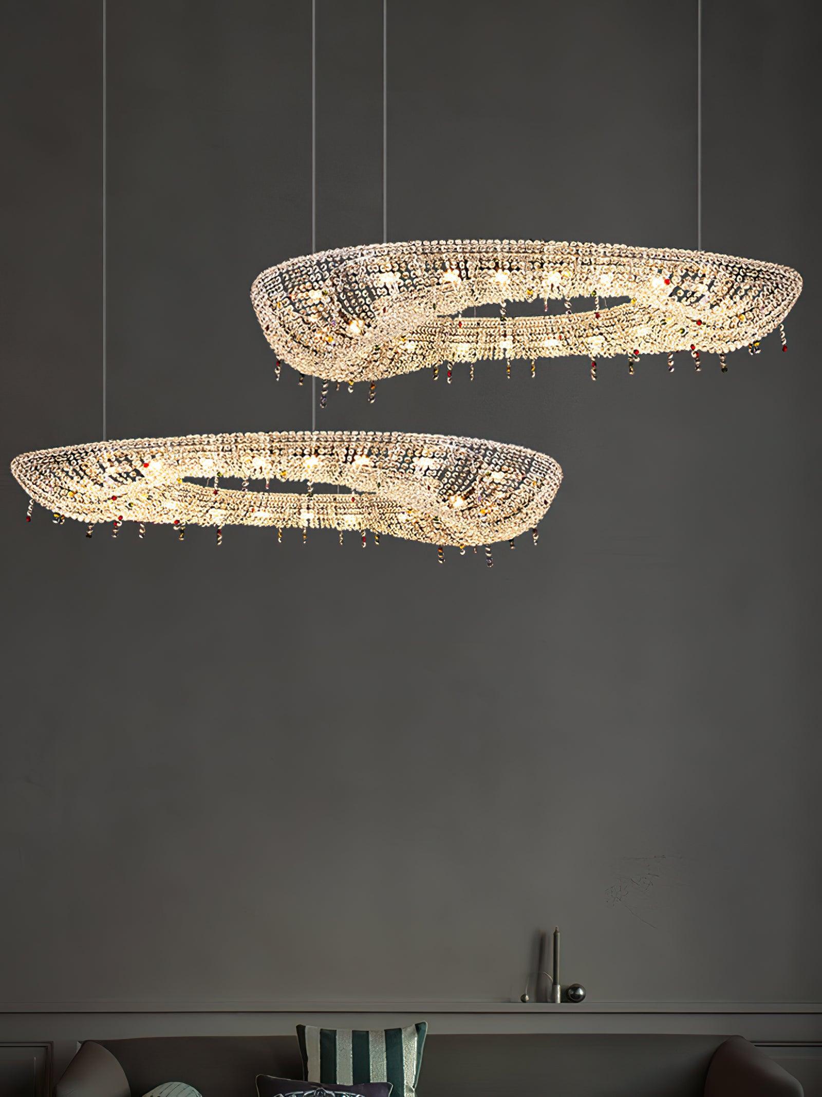 Modern Round Crystal Chandelier - Image 37