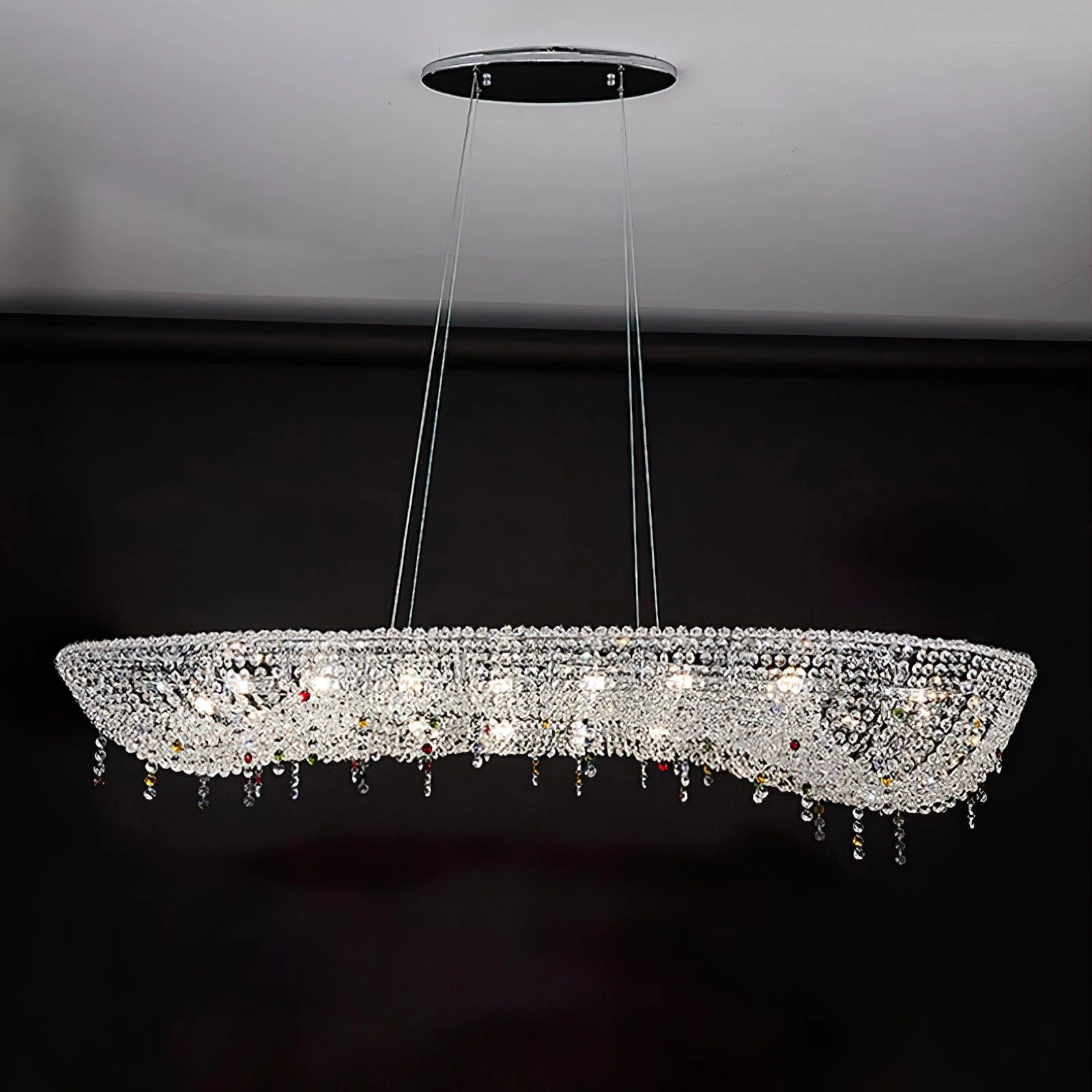 Modern Round Crystal Chandelier - Image 38